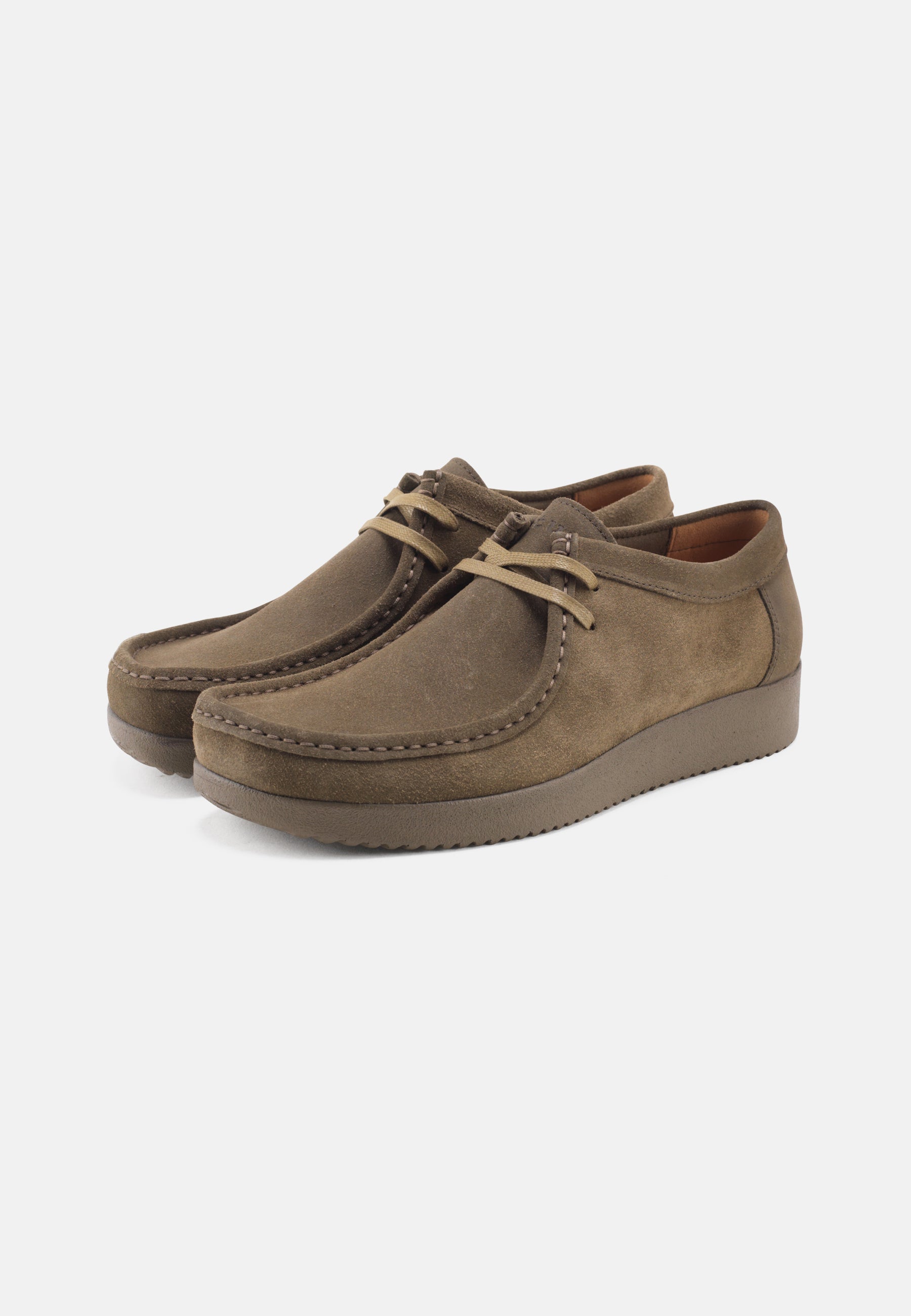 Nature Footwear Adam Sko Suede Shoe 103 Olive