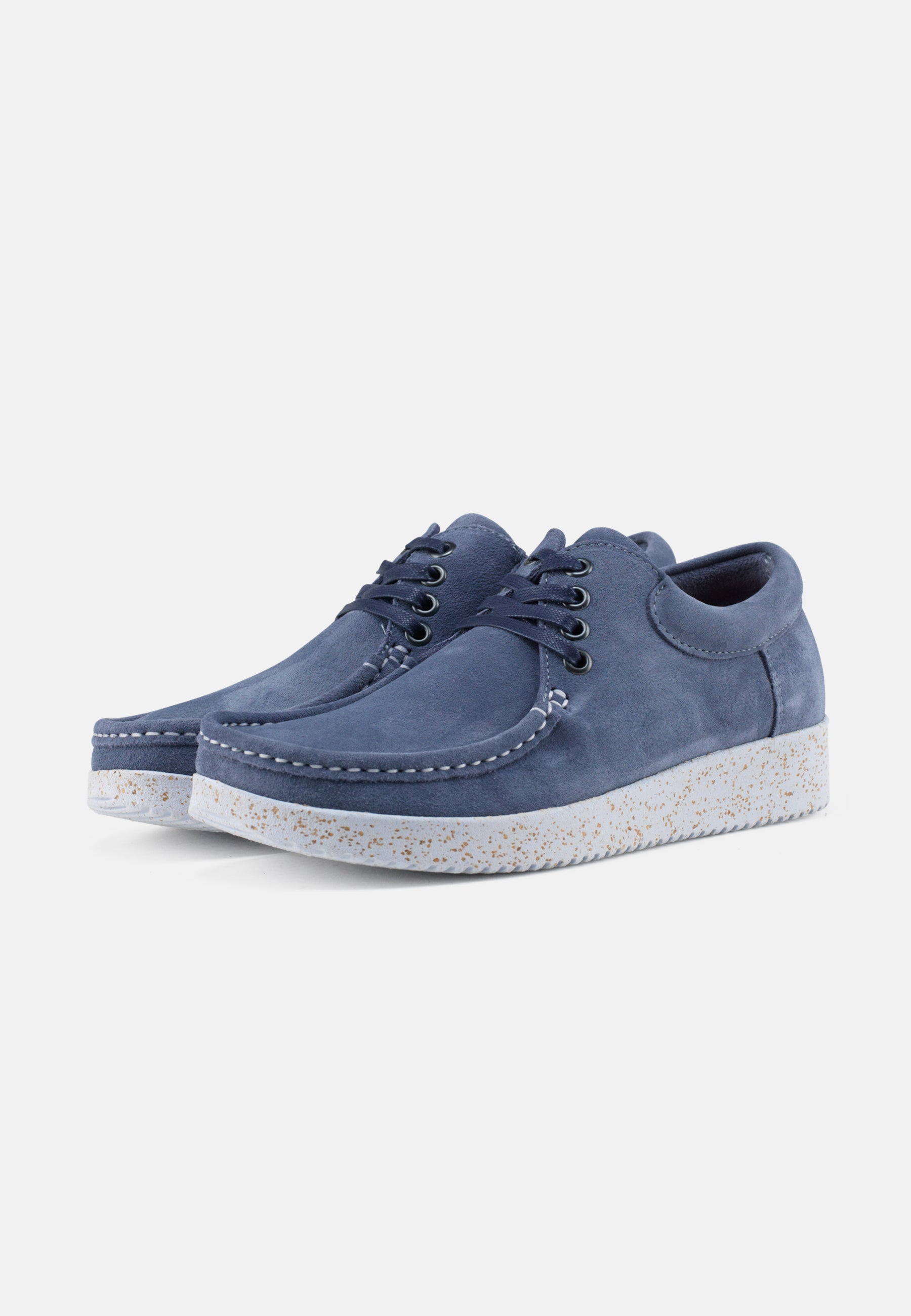 Nature Footwear Anna Sko Suede Shoe 135 Nordic Blue
