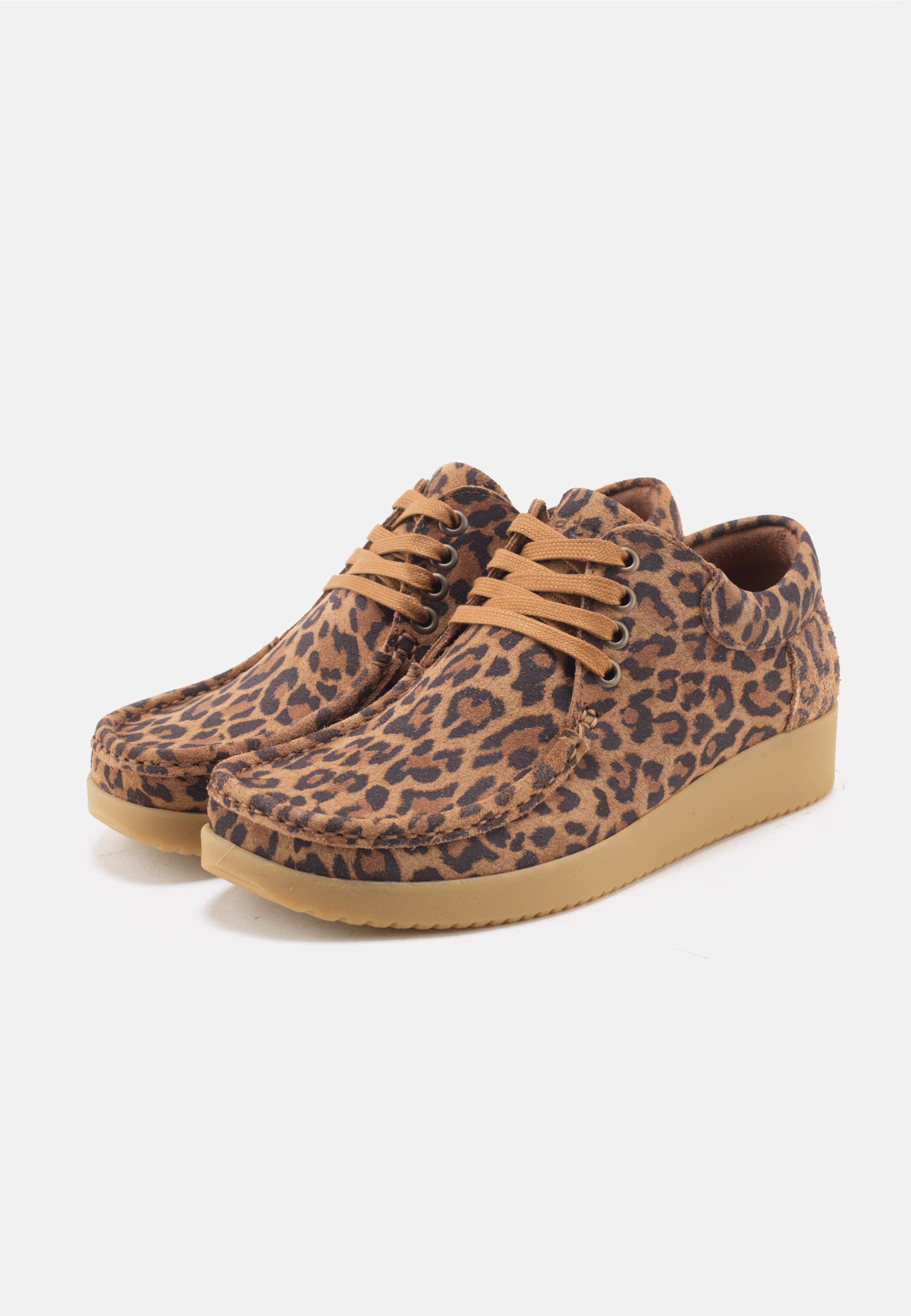Nature Footwear Anna Sko Suede Print Shoe 100 Leopard
