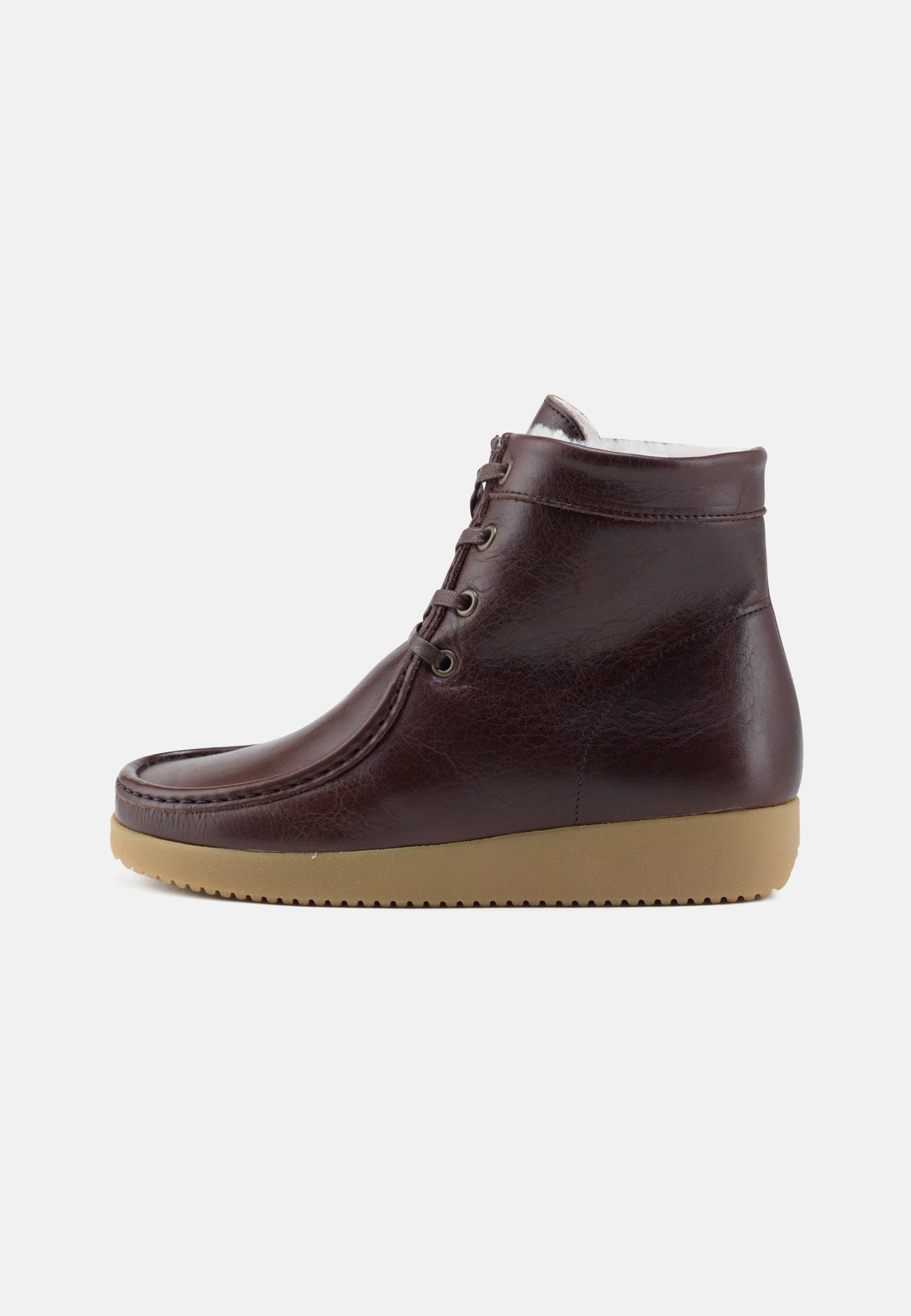 Nature Footwear Asta Varmforet Støvle Leather Warm linned Boot 018 Coffee