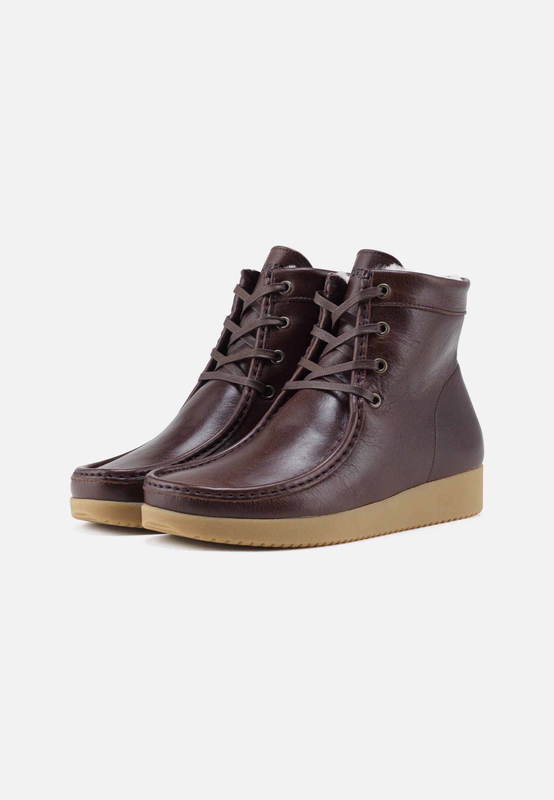 Nature Footwear Asta Varmforet Støvle Leather Warm linned Boot 018 Coffee