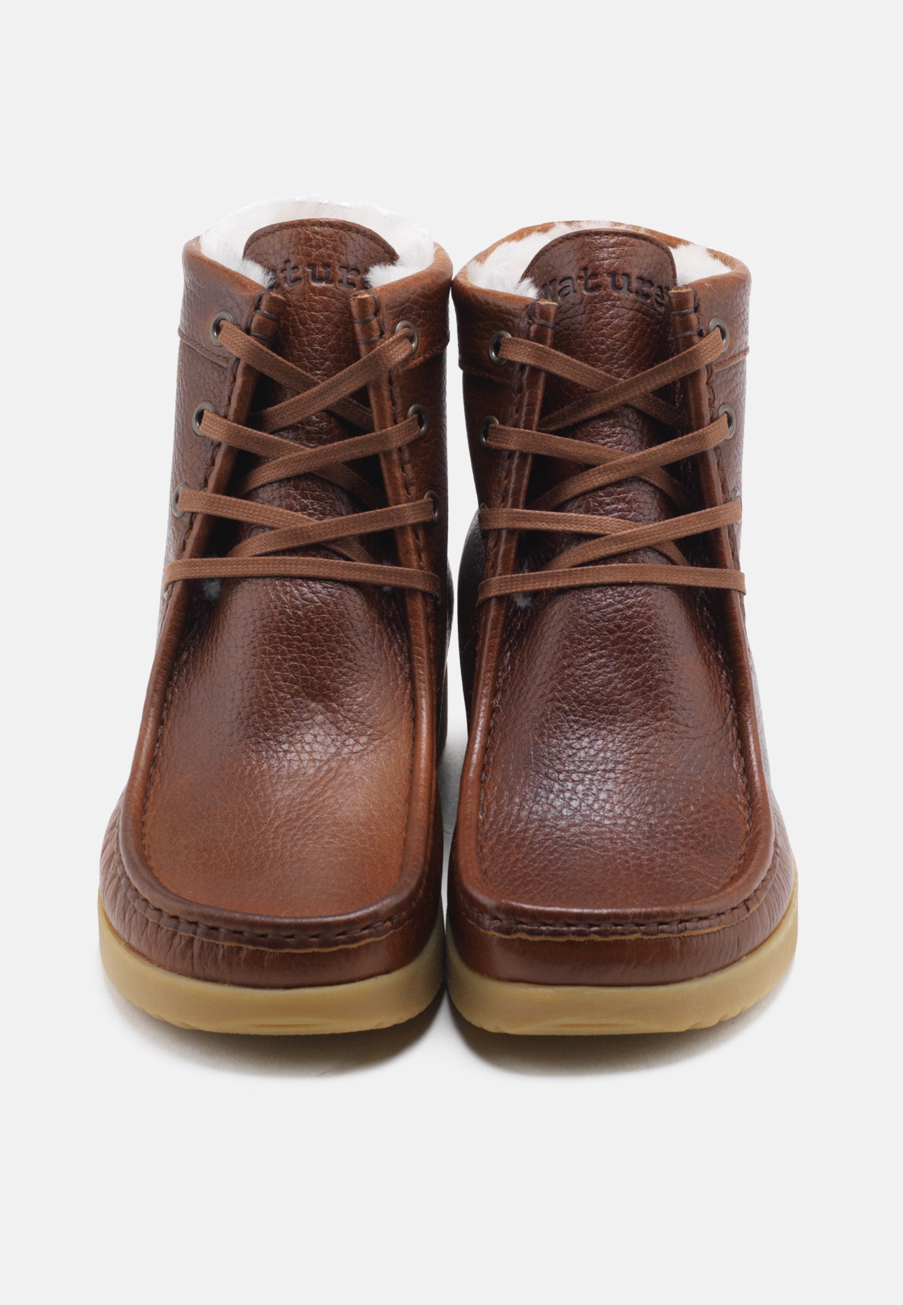Nature Footwear Asta Varmforet Støvle Leather Warm linned Boot 114 Tobacco