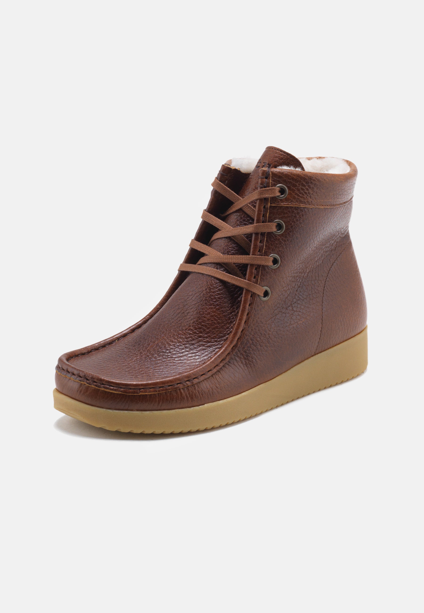 Nature Footwear Asta Varmforet Støvle Leather Warm linned Boot 114 Tobacco