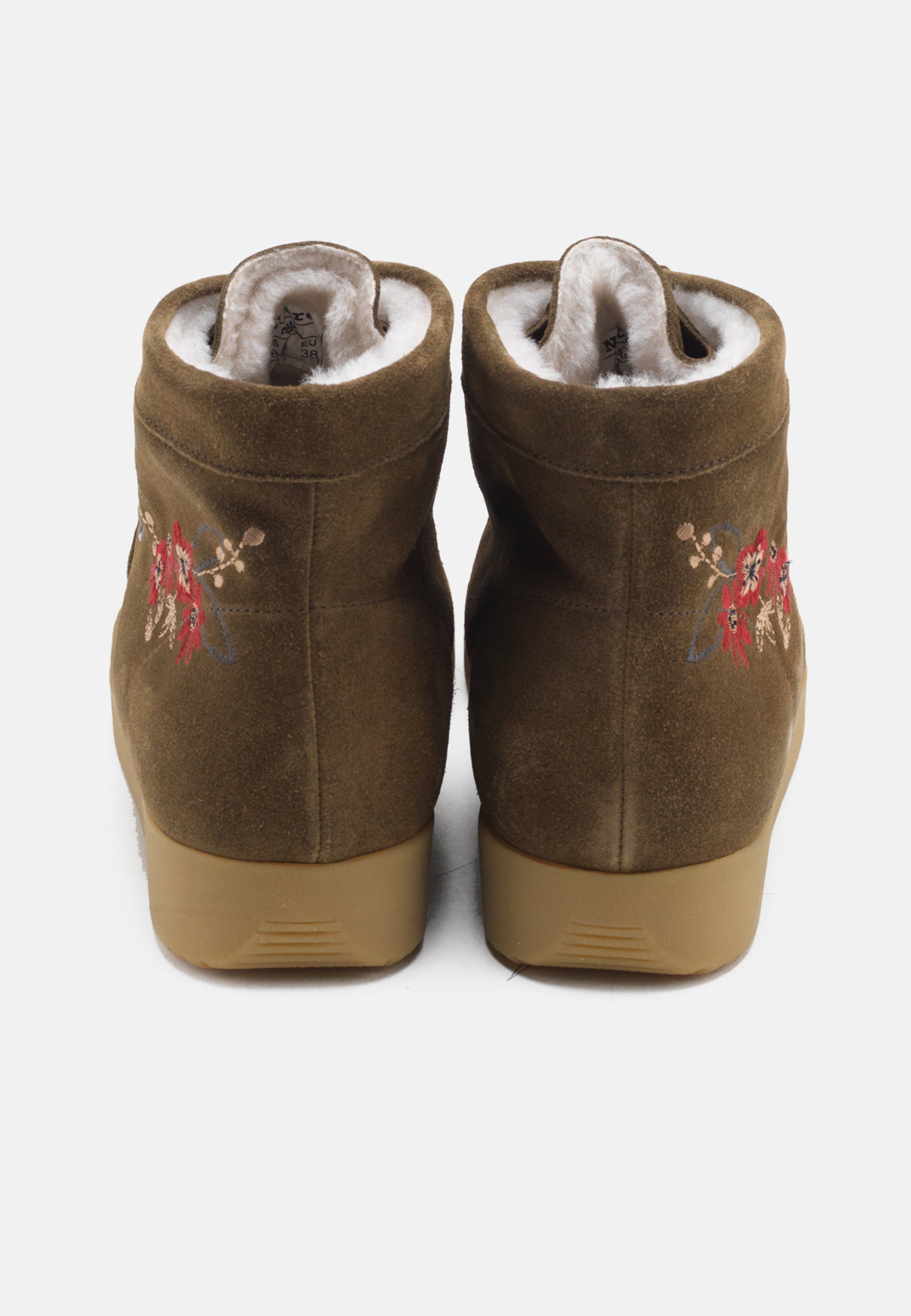 Nature Footwear Asta Varmforet Støvle Suede Boot 103 Olive