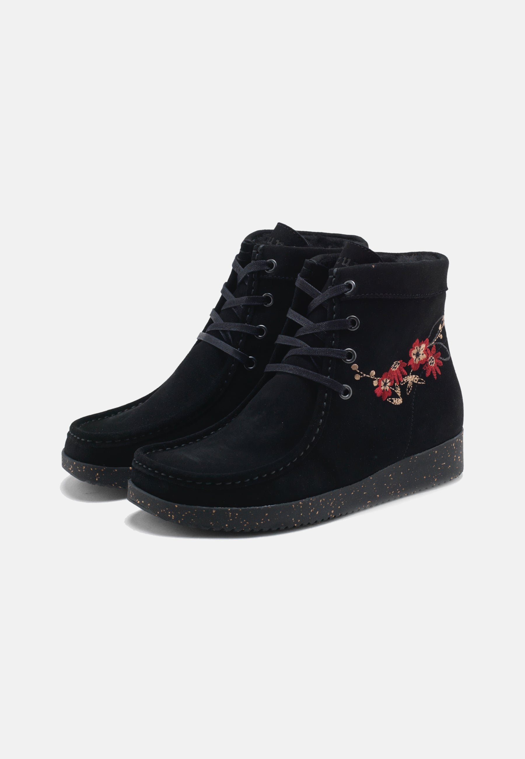 Nature Footwear Asta Varmforet Støvle Suede Boot 002 Black
