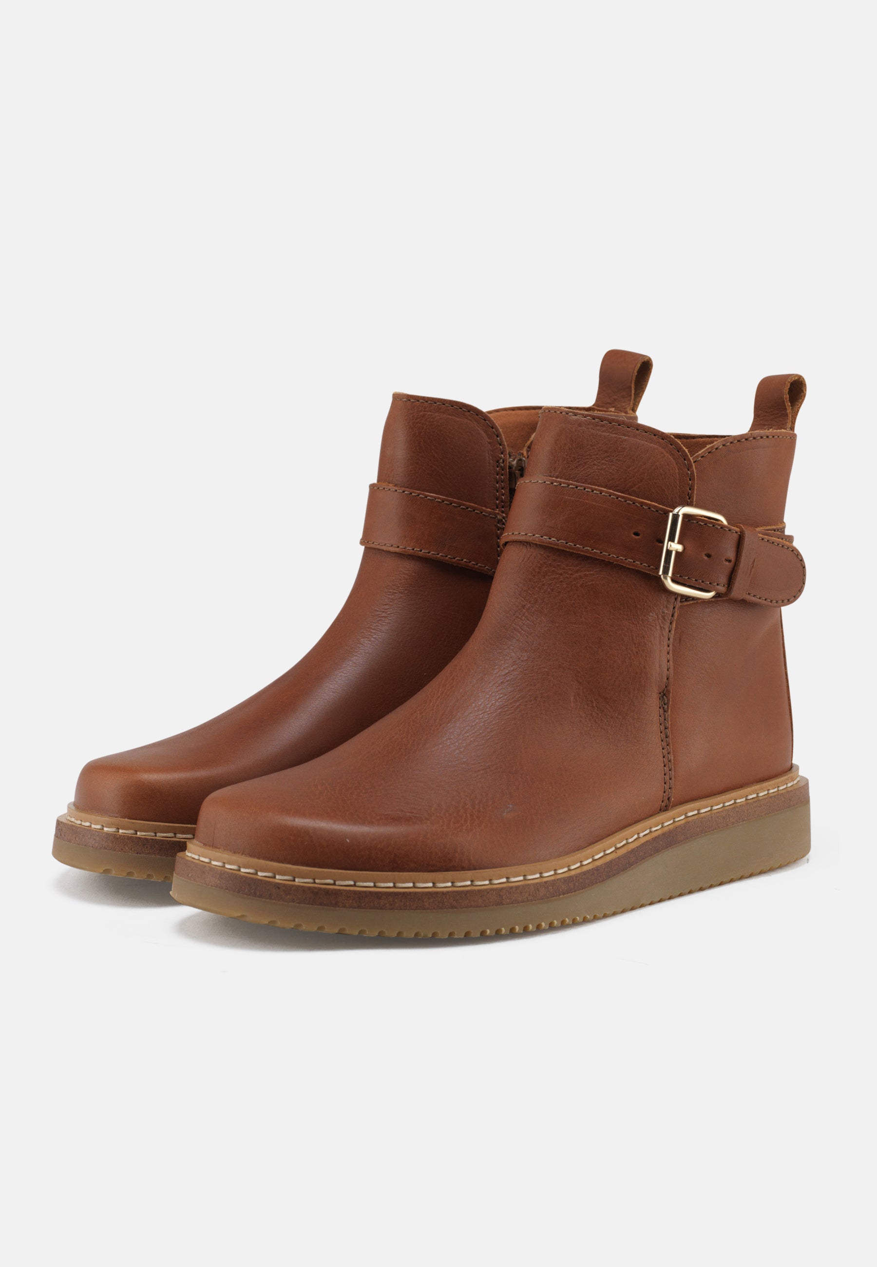 Nature Footwear Betty Støvle Leather Boot 166 Cognac