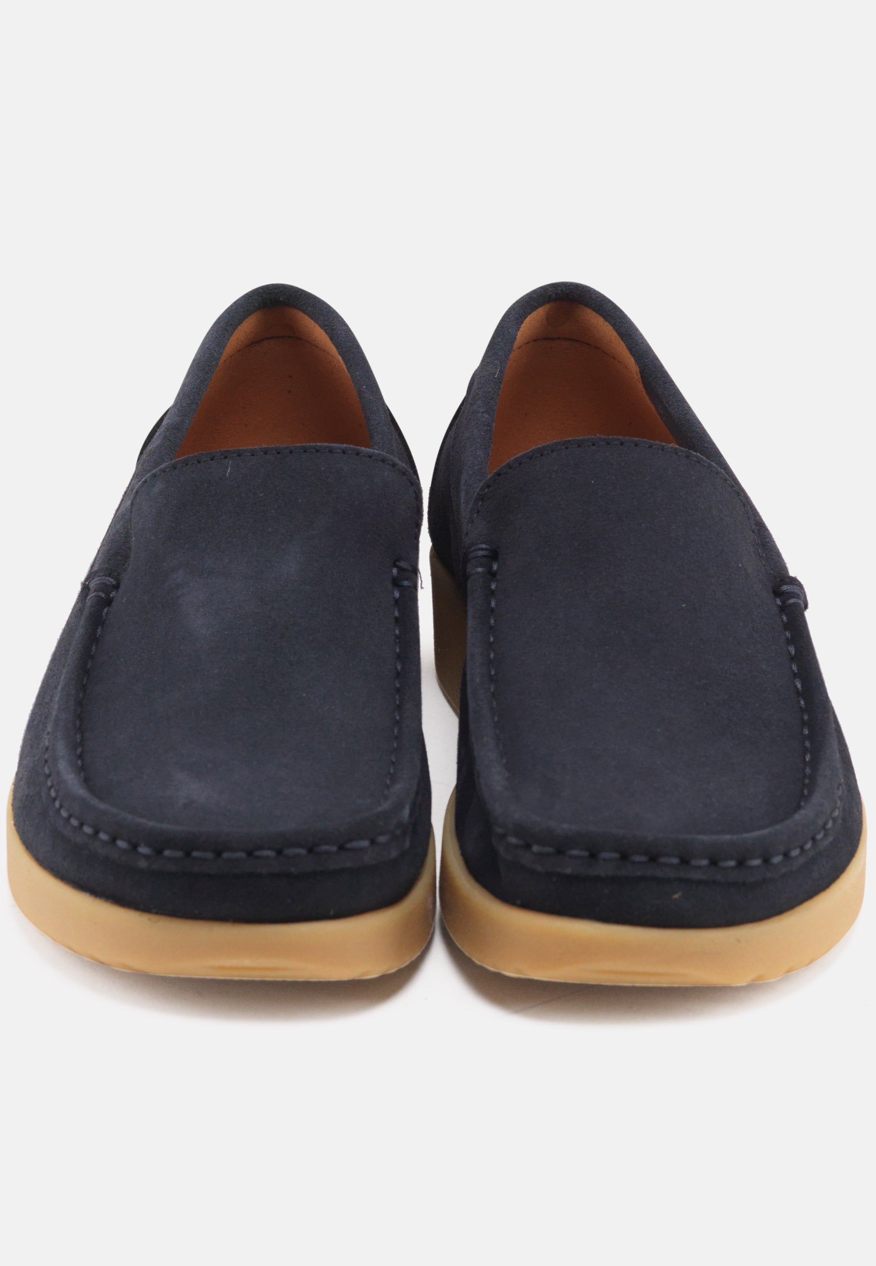 Nature Footwear Elin Loafer Suede Slip on 004 Navy