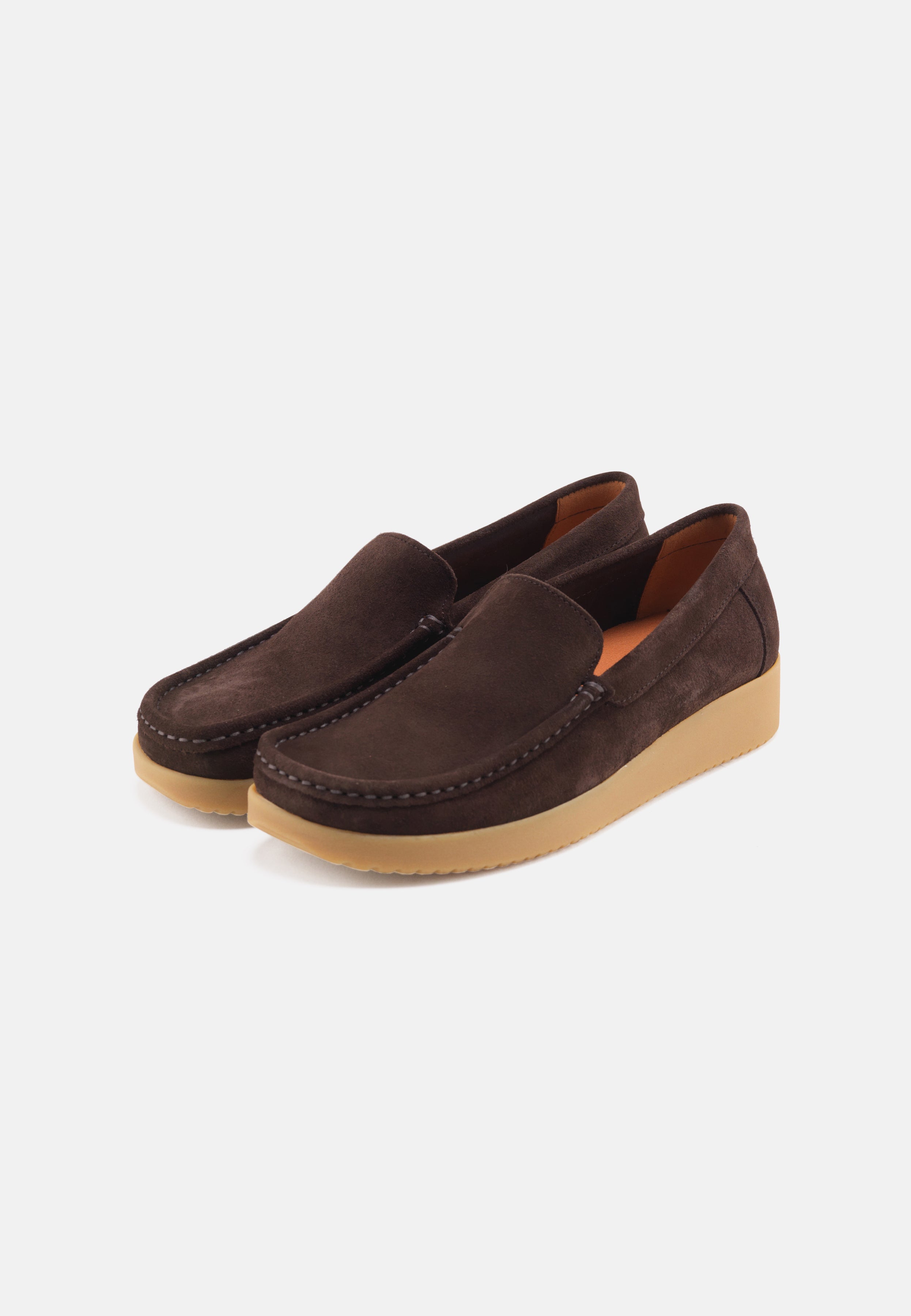 Nature Footwear Elin Loafer Suede Slip on 018 Coffee