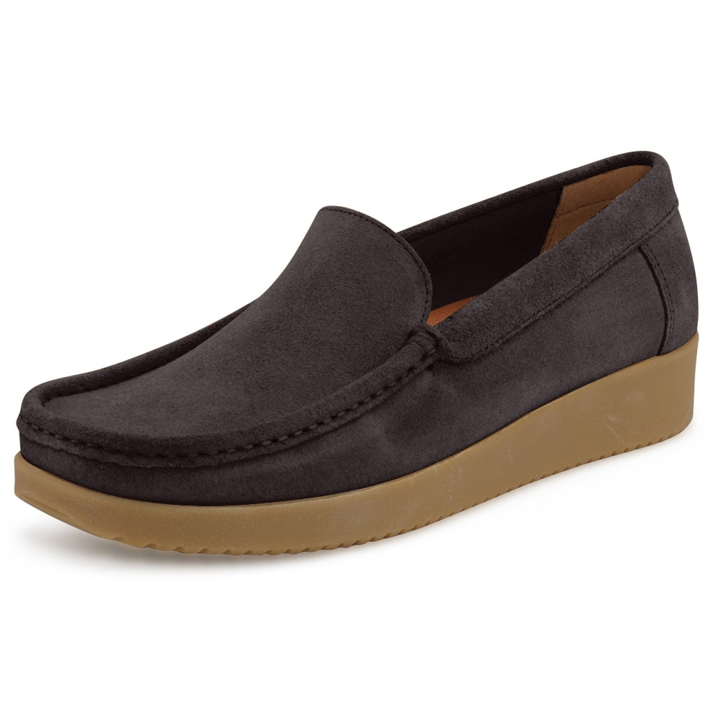 Nature Footwear Elin Loafer Suede Slip on 018 Coffee