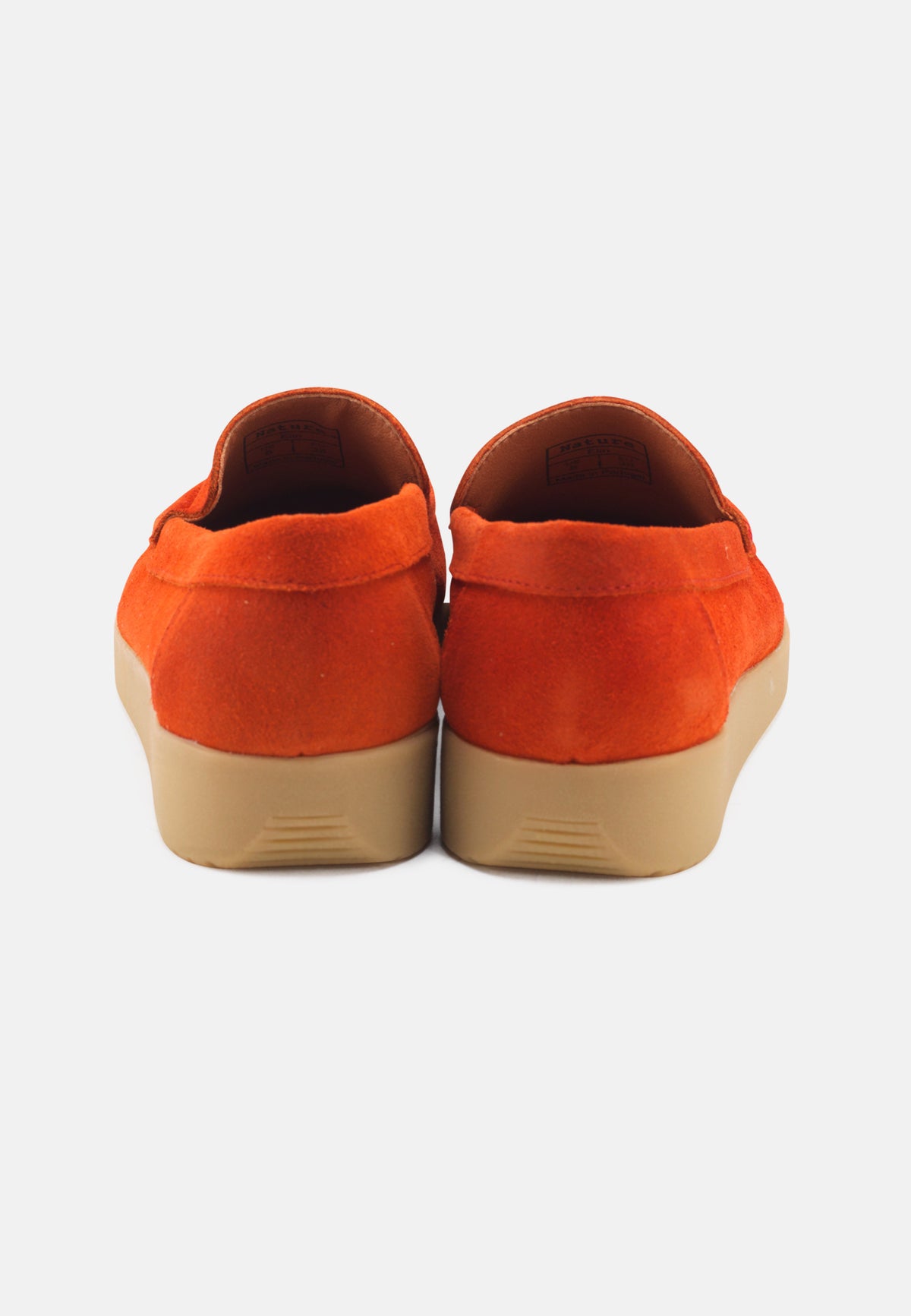 Nature Footwear Elin Loafer Suede Slip on 023 Orange