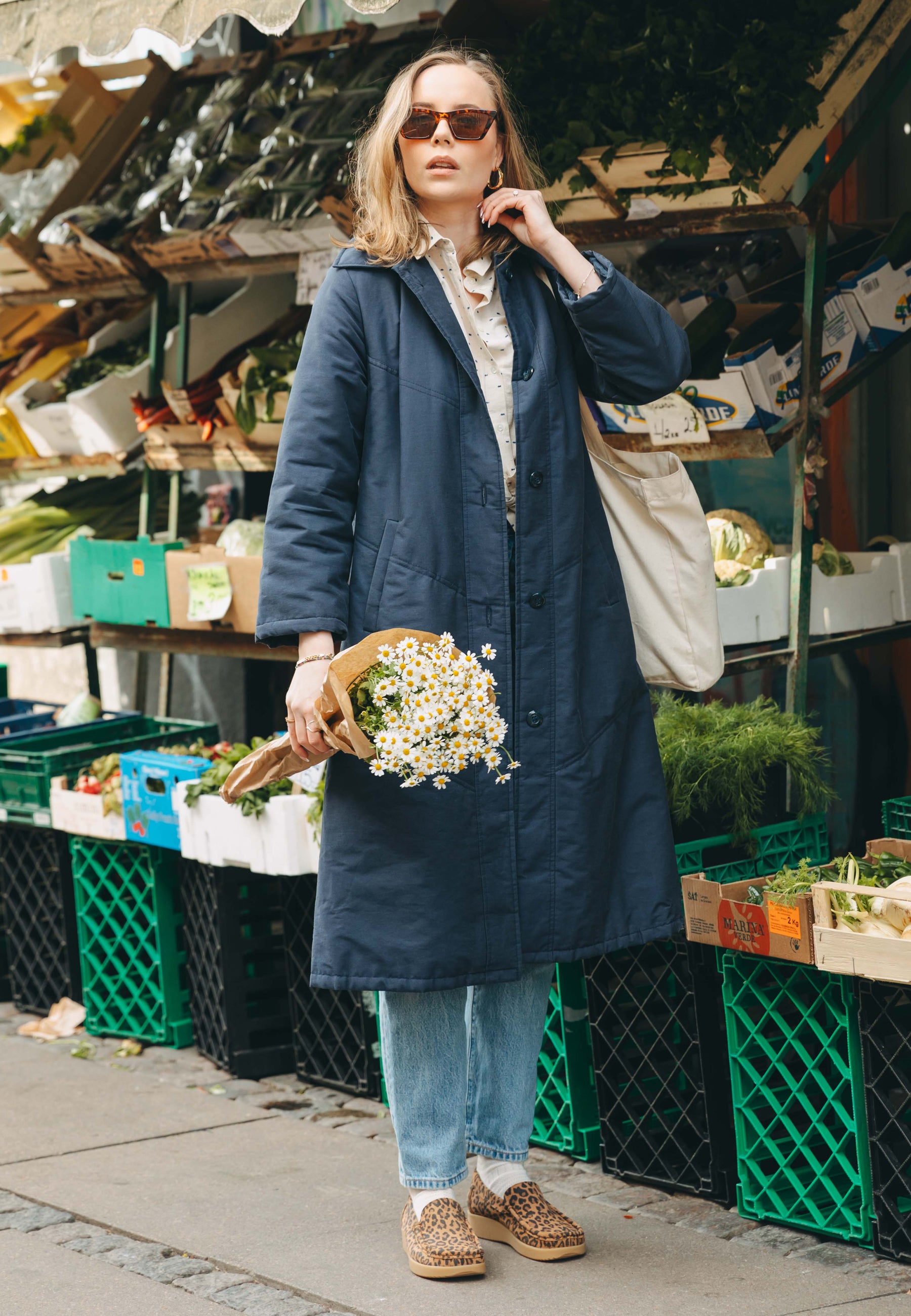 Nature Footwear Elin Loafer Suede læder i Leopardprint med ydersål af naturgummi