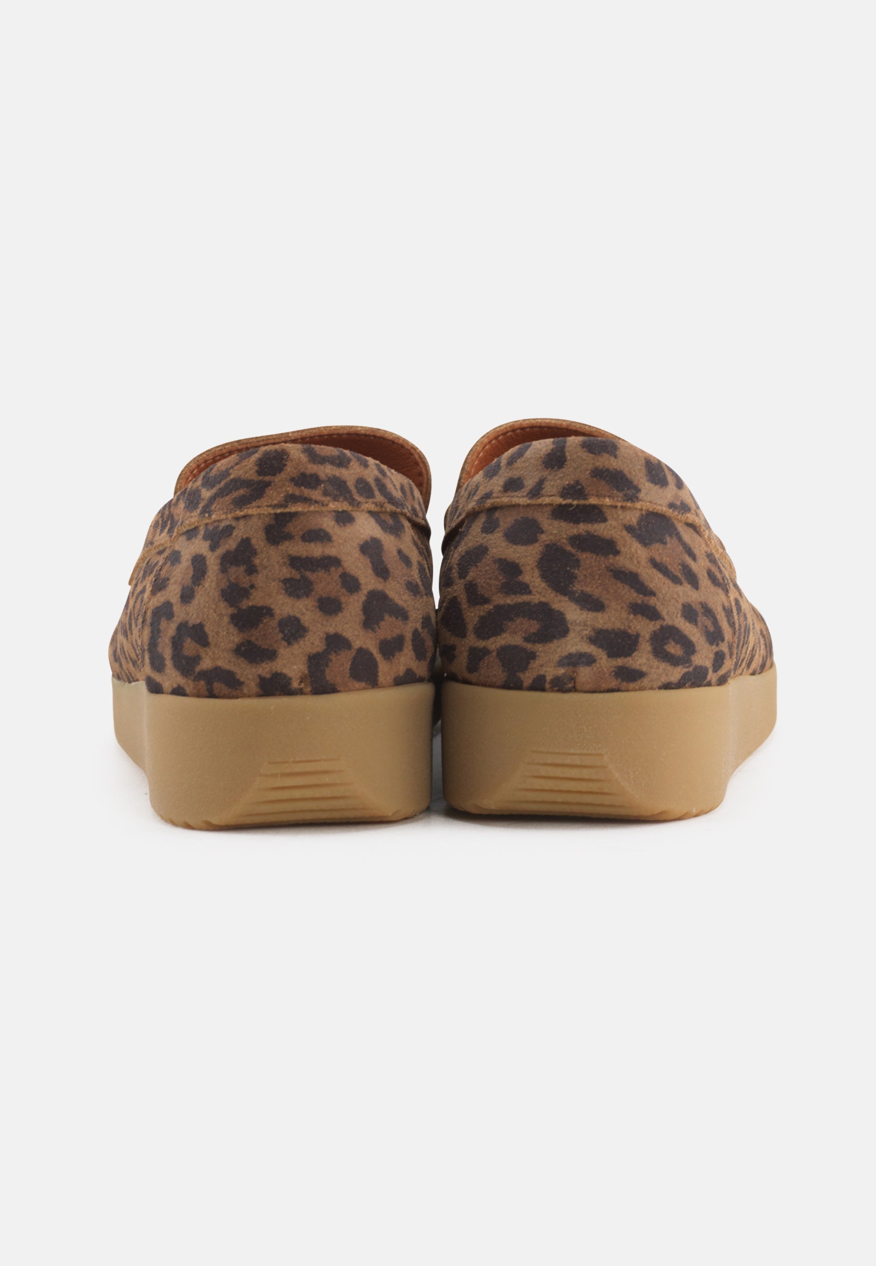 Nature Footwear Elin Loafer Suede læder i Leopardprint med ydersål af naturgummi