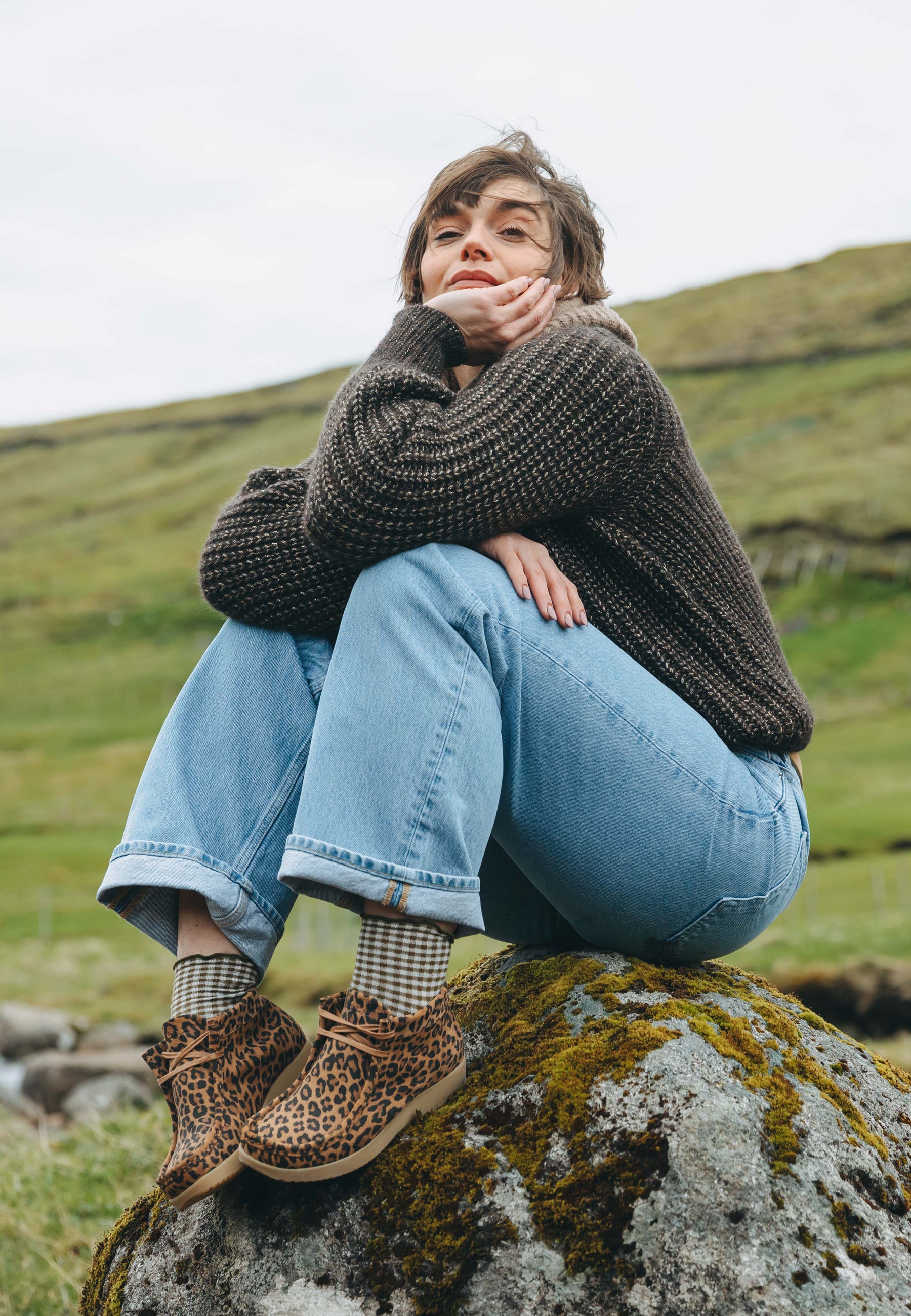 Nature Footwear Ellen Støvle Suede Print Boot 100 Leopard