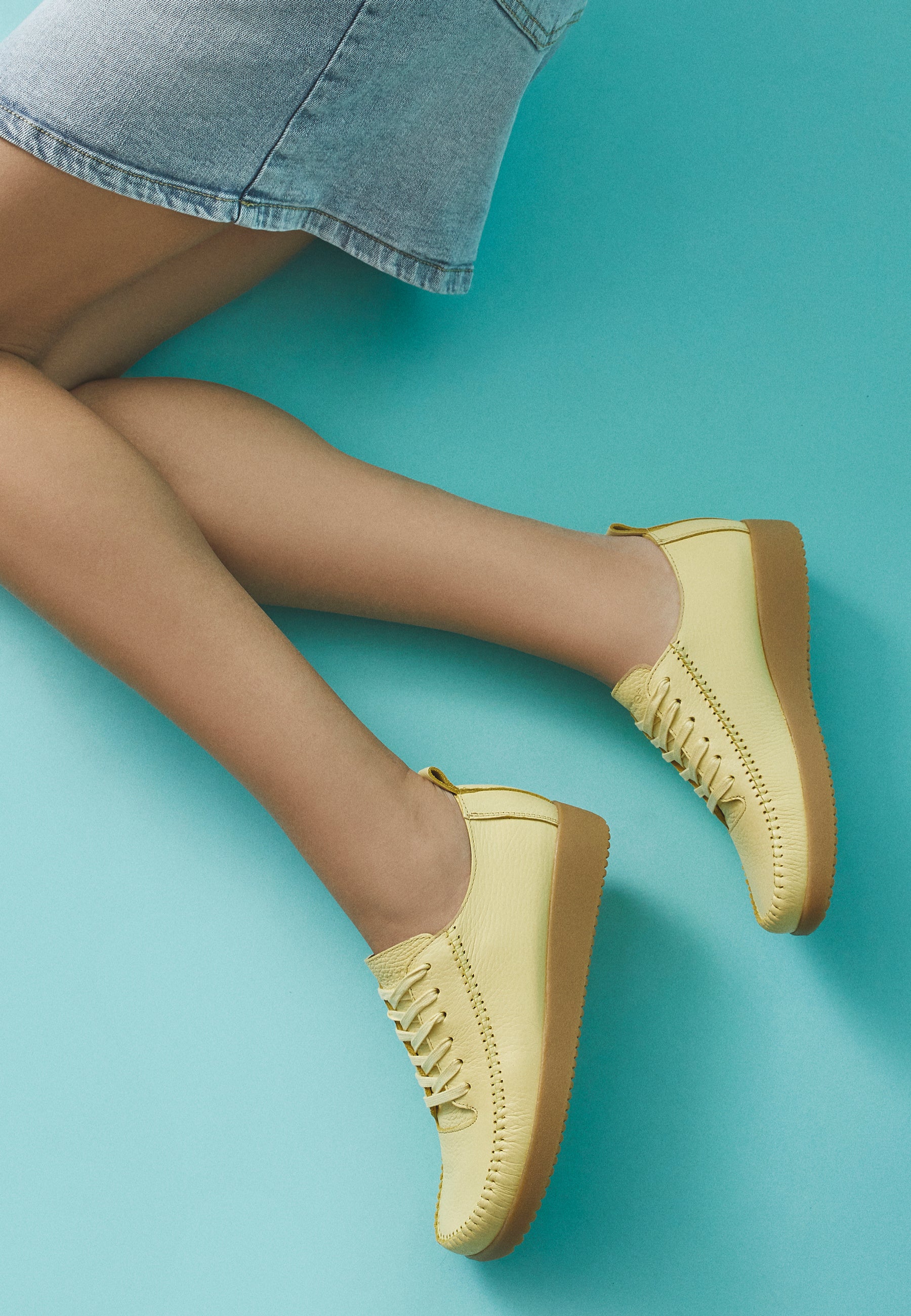 Nature Footwear Elly Sko Leather Shoe 033 Limonade