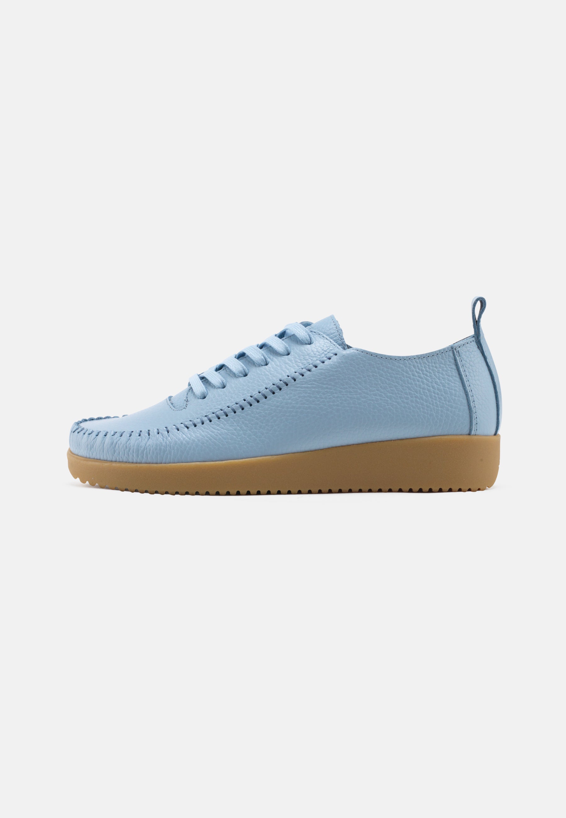 Nature Footwear Elly Snøresko Læder I farve Sky med ydersål af naturgummi