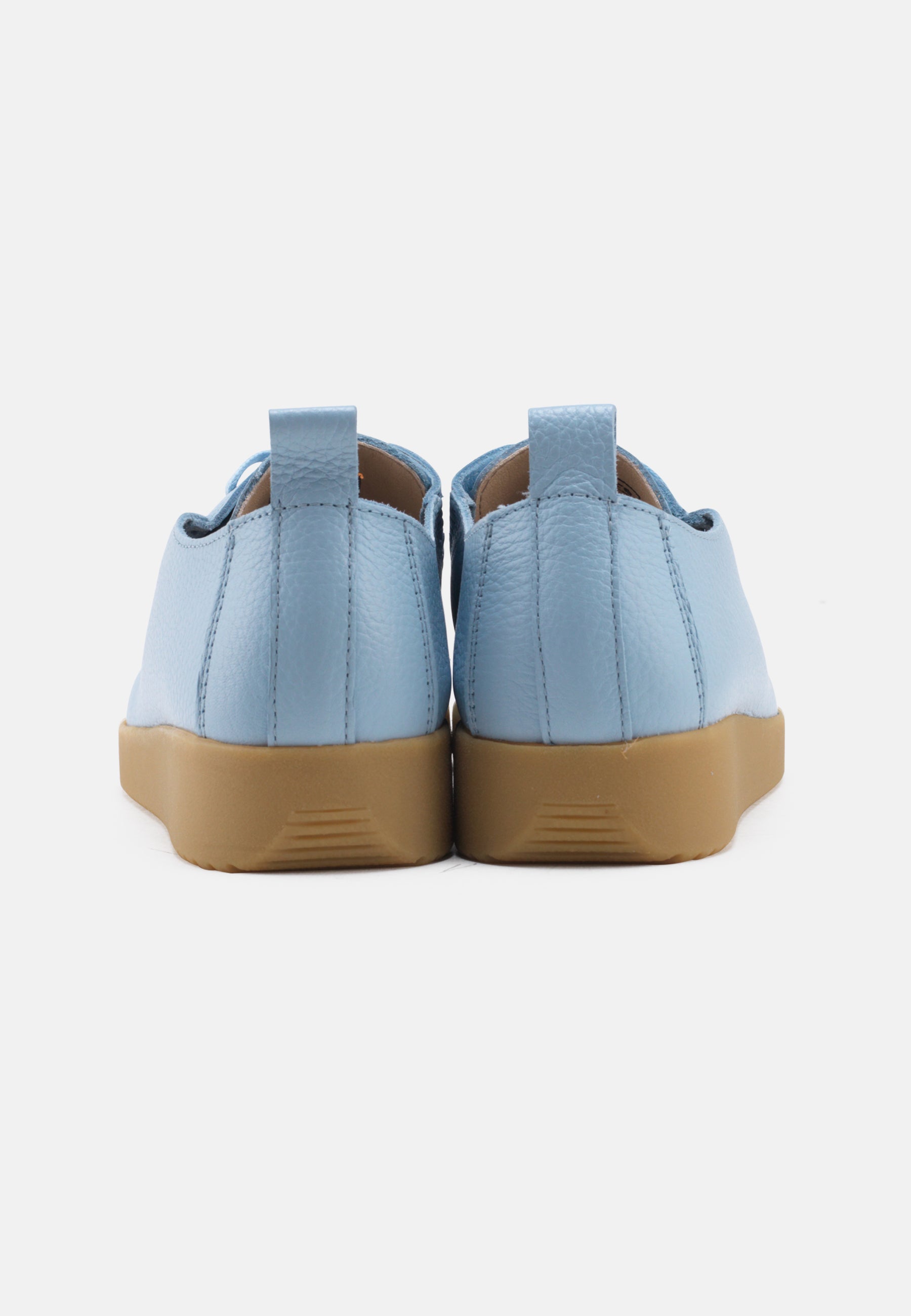 Nature Footwear Elly Snøresko Læder I farve Sky med ydersål af naturgummi