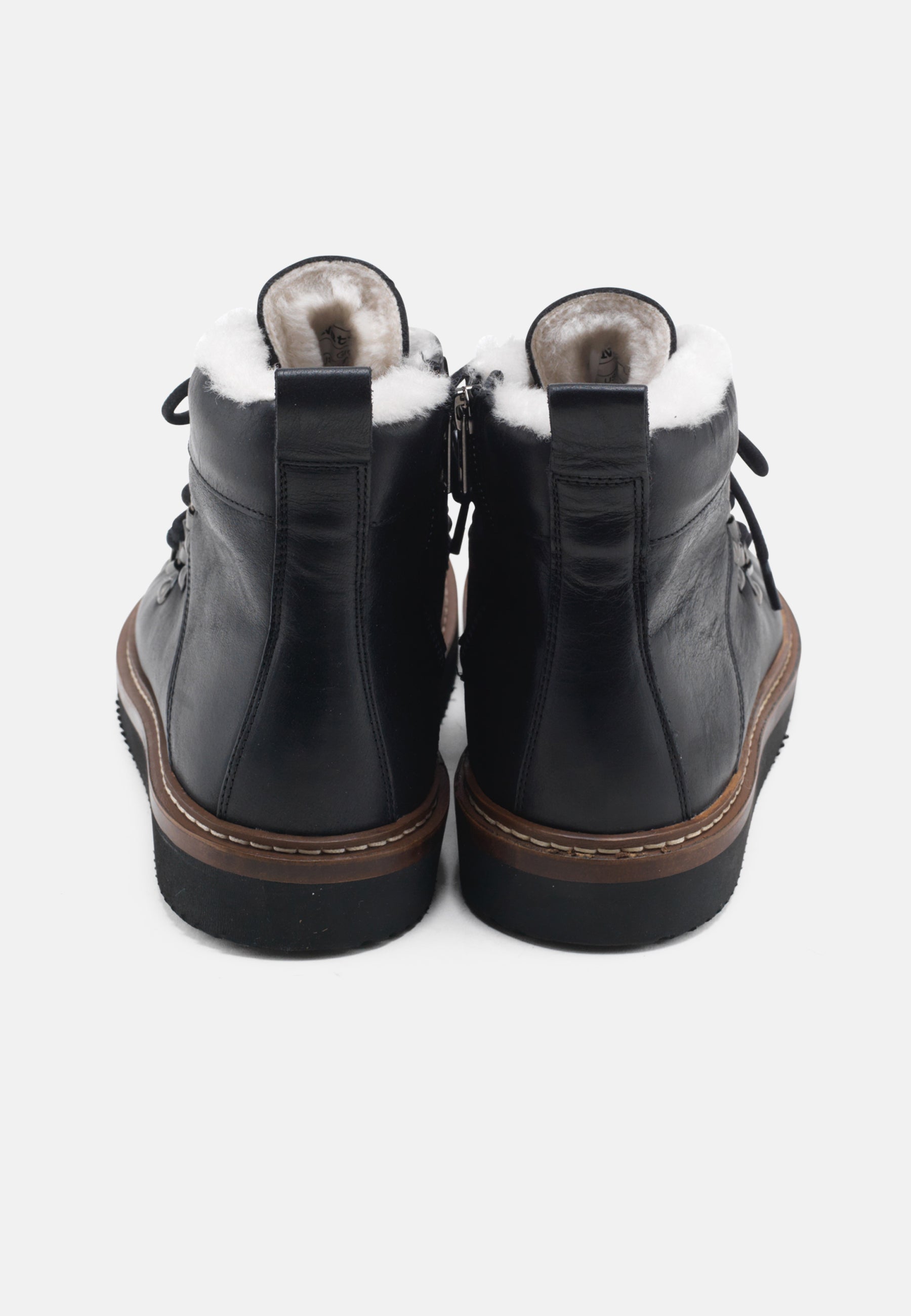 Nature Footwear Gro Varmforet Støvle Leather Warm linned Boot 002 Black