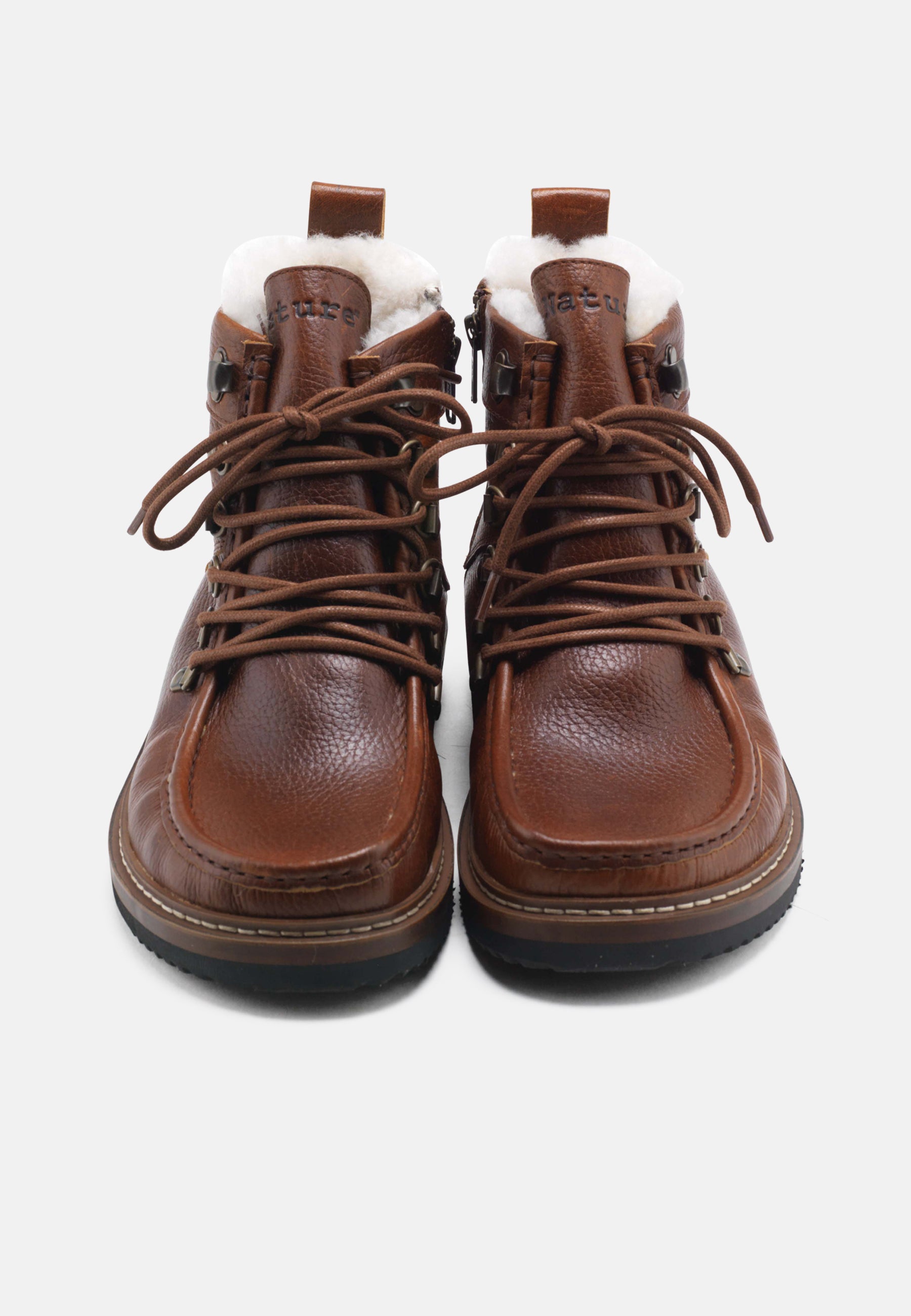 Nature Footwear Gro Varmforet Støvle Leather Warm linned Boot 114 Tobacco