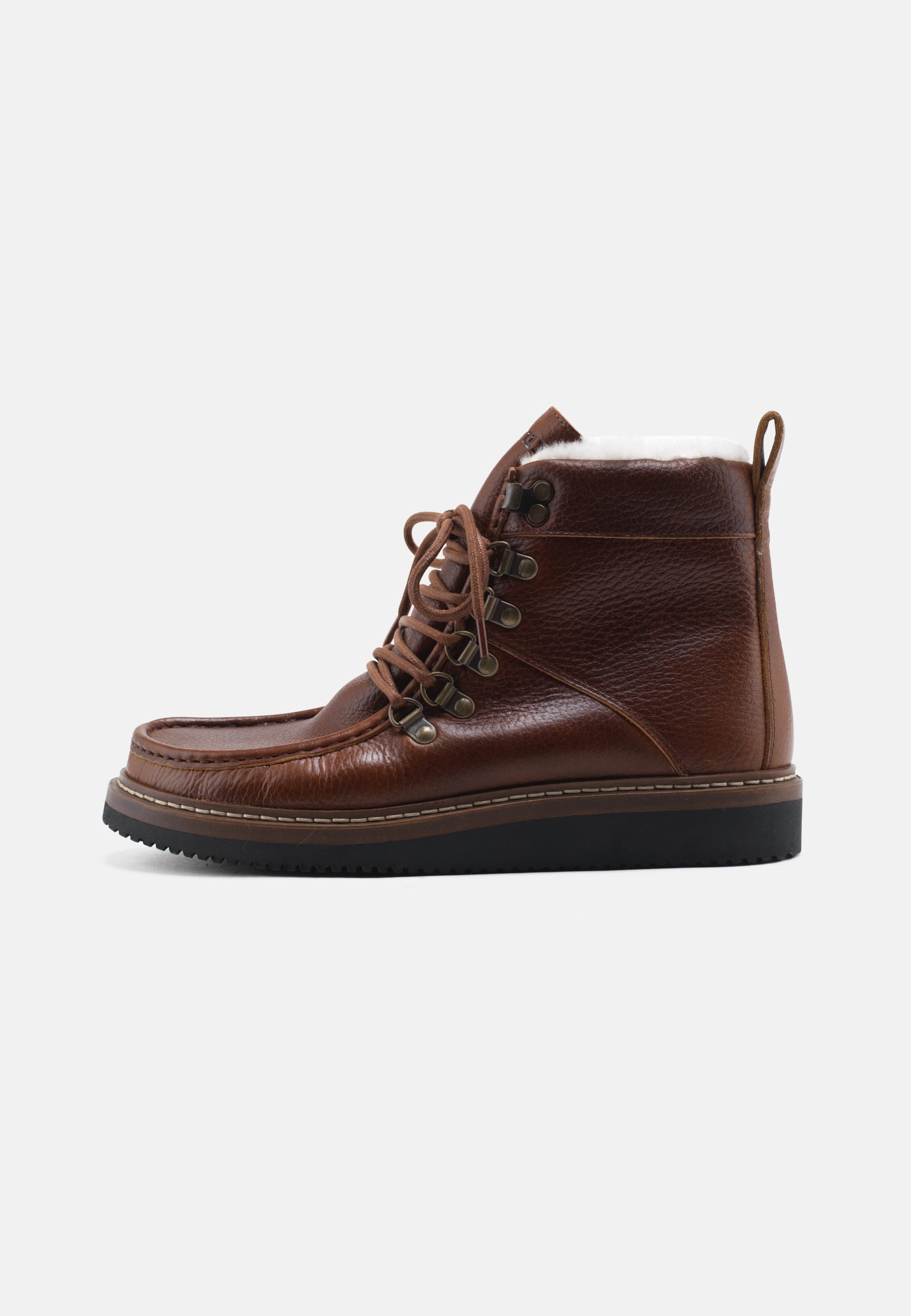 Nature Footwear Gro Varmforet Støvle Leather Warm linned Boot 114 Tobacco
