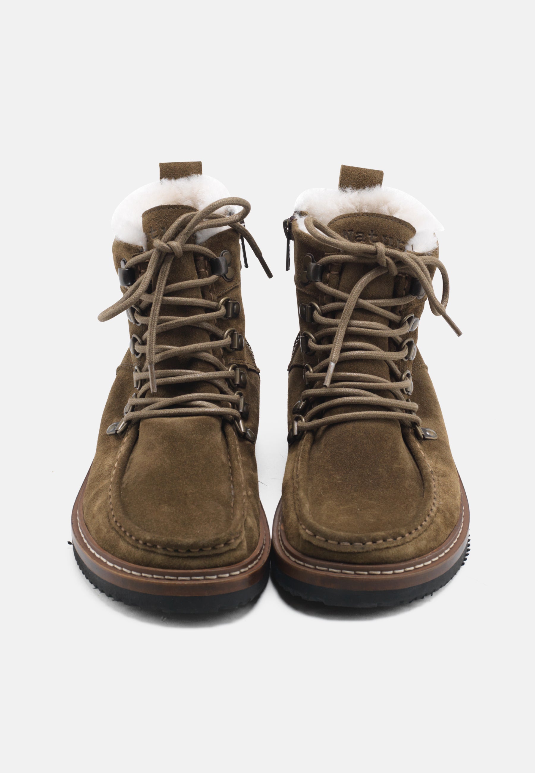 Nature Footwear Gro Varmforet Støvle Suede Warm linned Boot 103 Olive