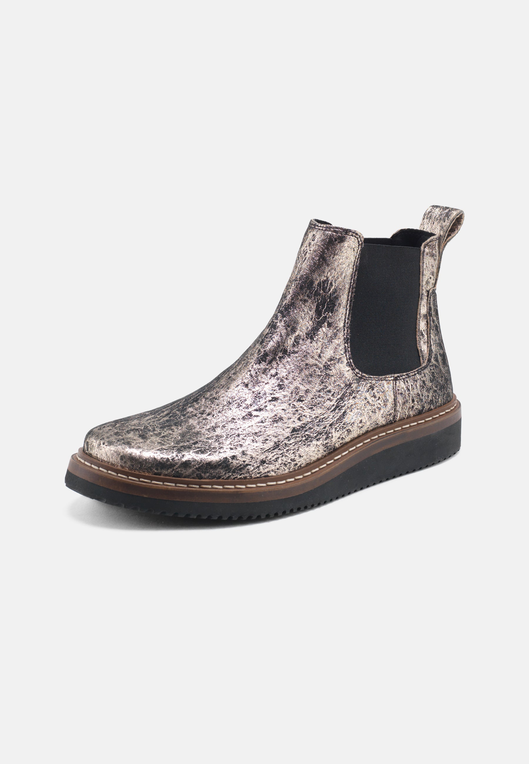Nature Footwear Gry Støvle Leather Boot 200 Black/Gold