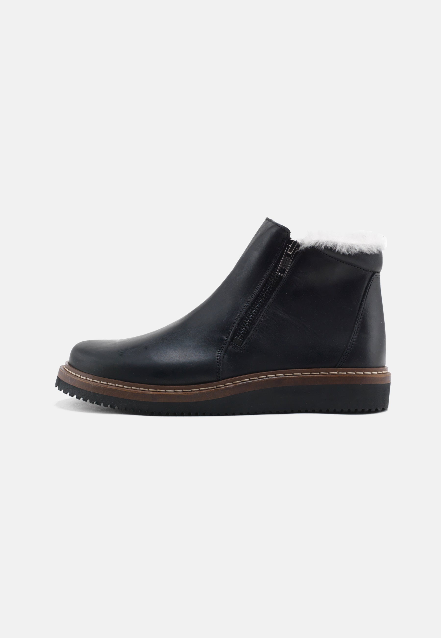 Nature Footwear Gunvor Varmforet Støvle Leather Boot 002 Black