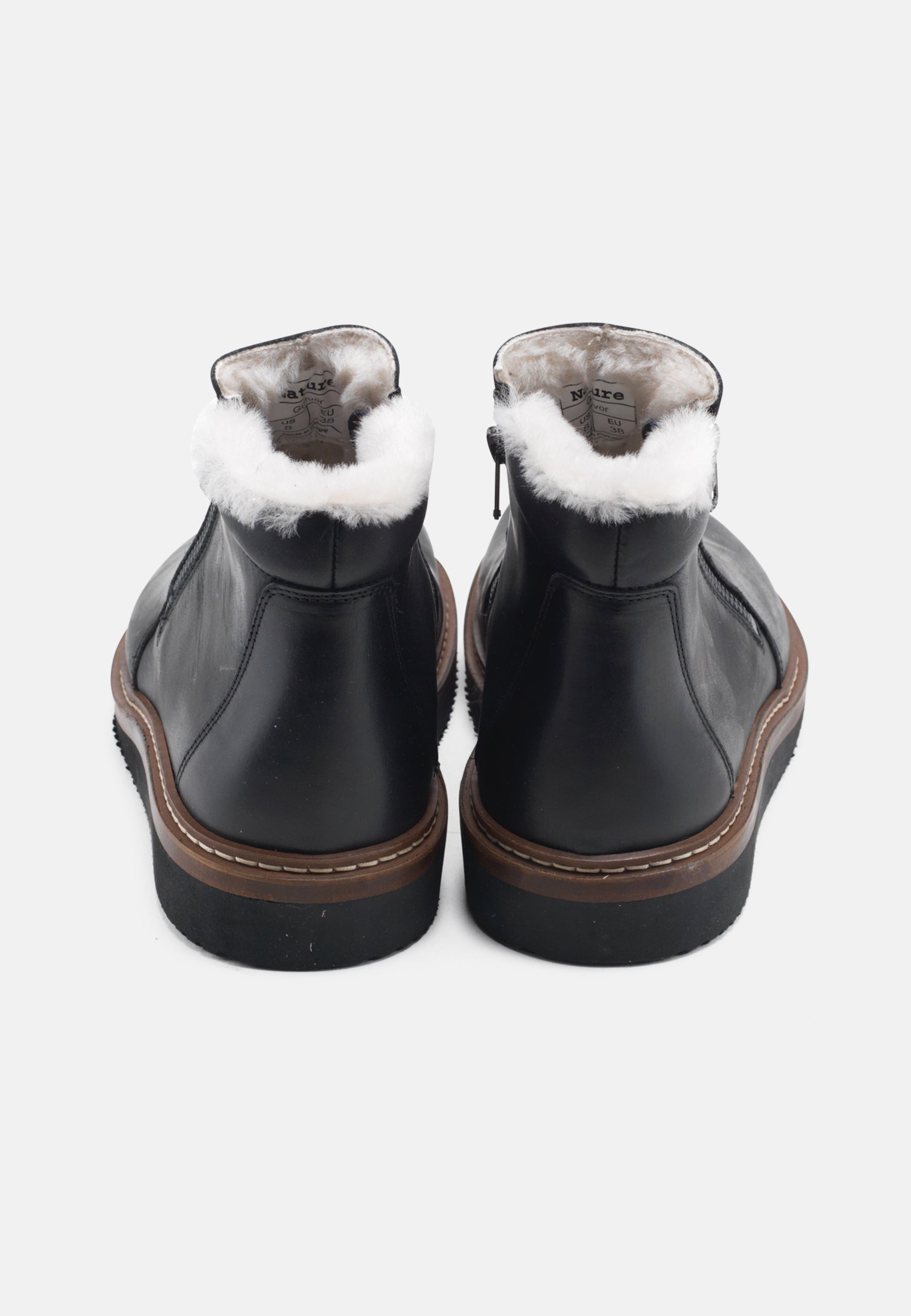 Nature Footwear Gunvor Varmforet Støvle Leather Boot 002 Black