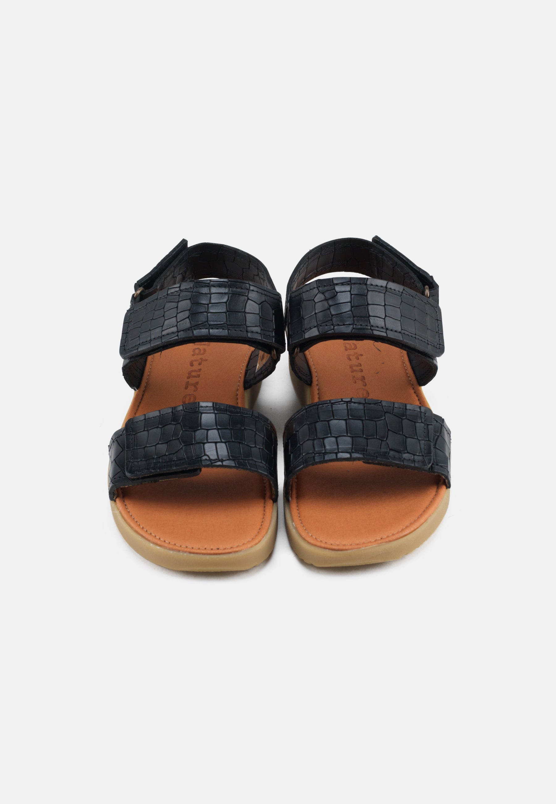 Karen Sandal Pull Up Leather - Black - Nature Footwear