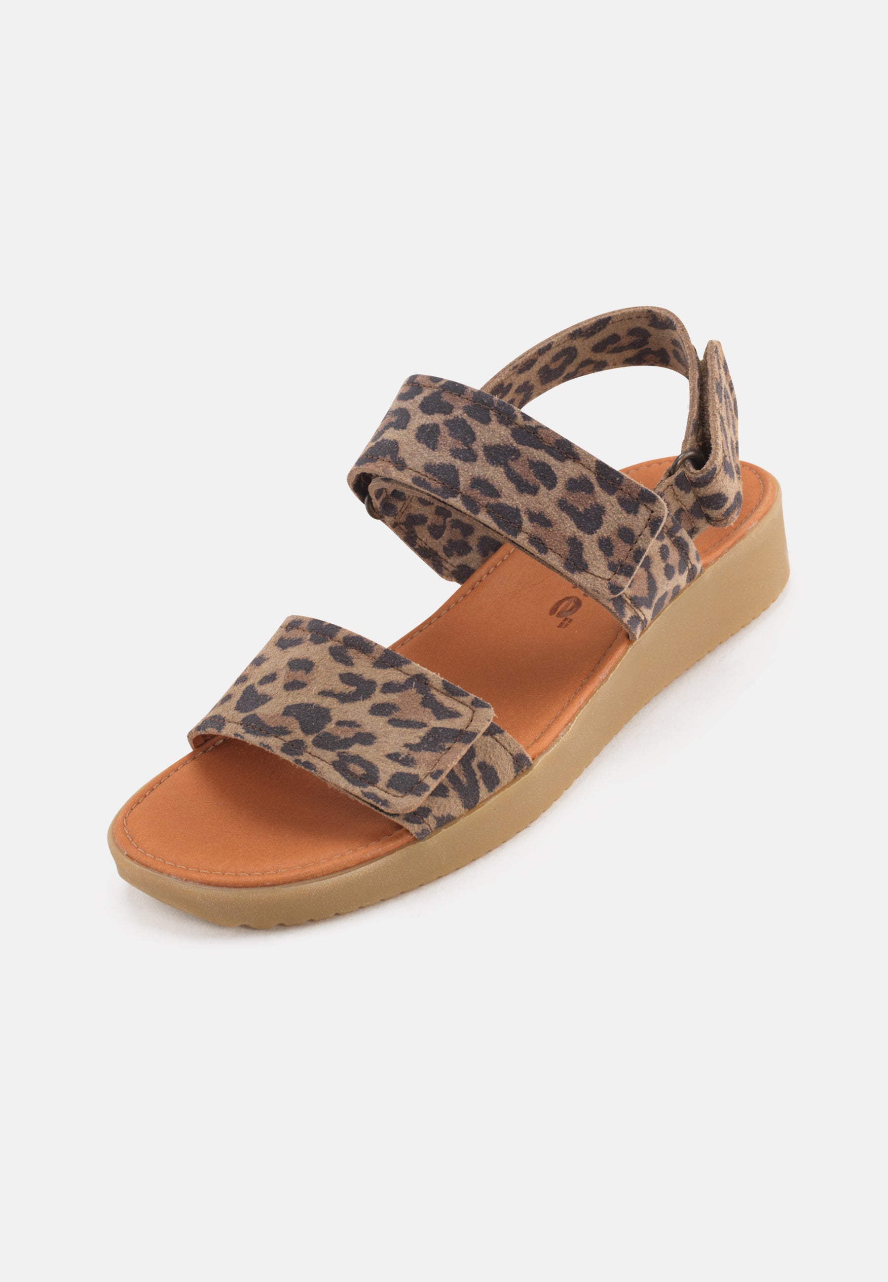 Nature Footwear Karen Sandal Suede Print Sandal 100 Leopard