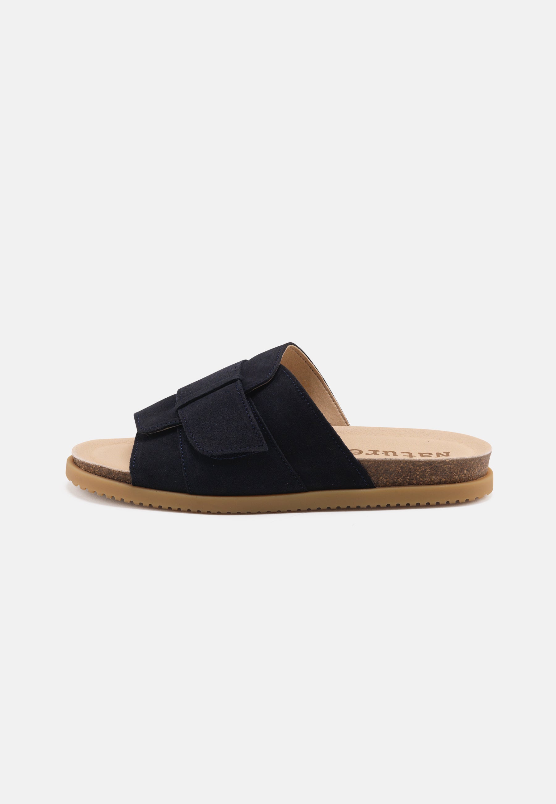 Nature Footwear Katrine Sandal Suede Slide 004 Navy