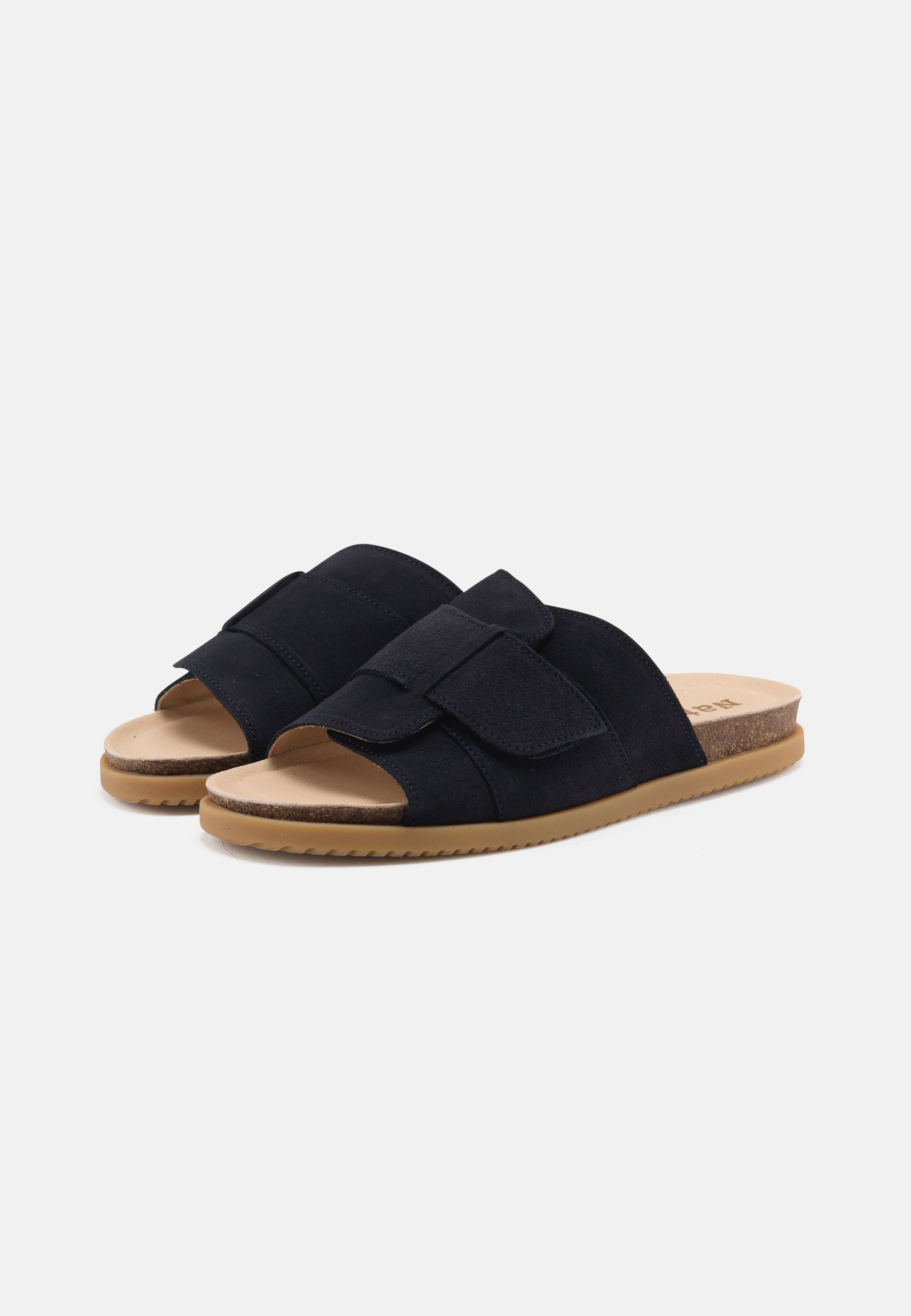 Nature Footwear Katrine Sandal Suede Slide 004 Navy