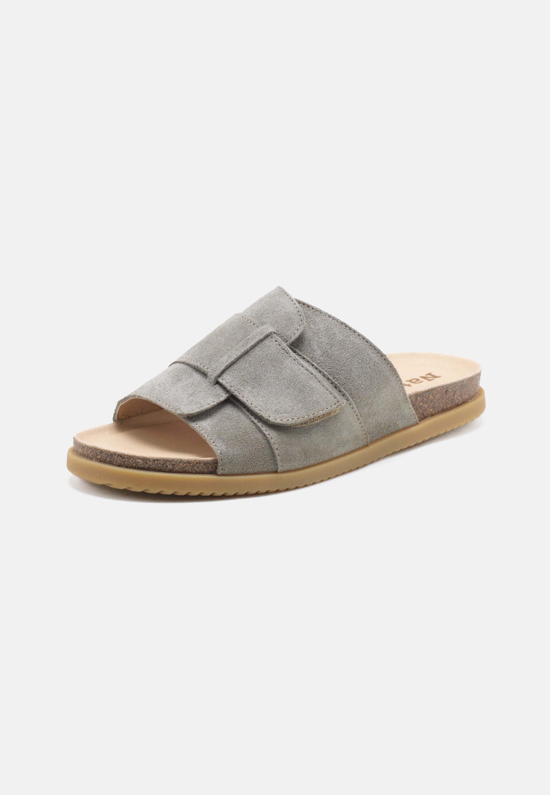 Nature Footwear Katrine Sandal Suede Slide 148 Dusty Green