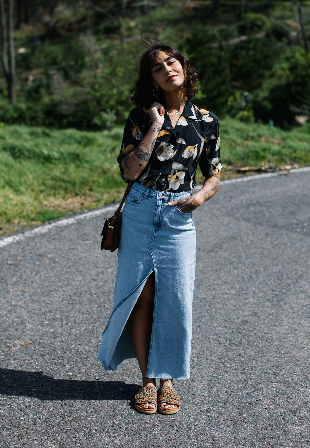 Nature Footwear Katrine Sandal Suede Slide 157 Moonrock