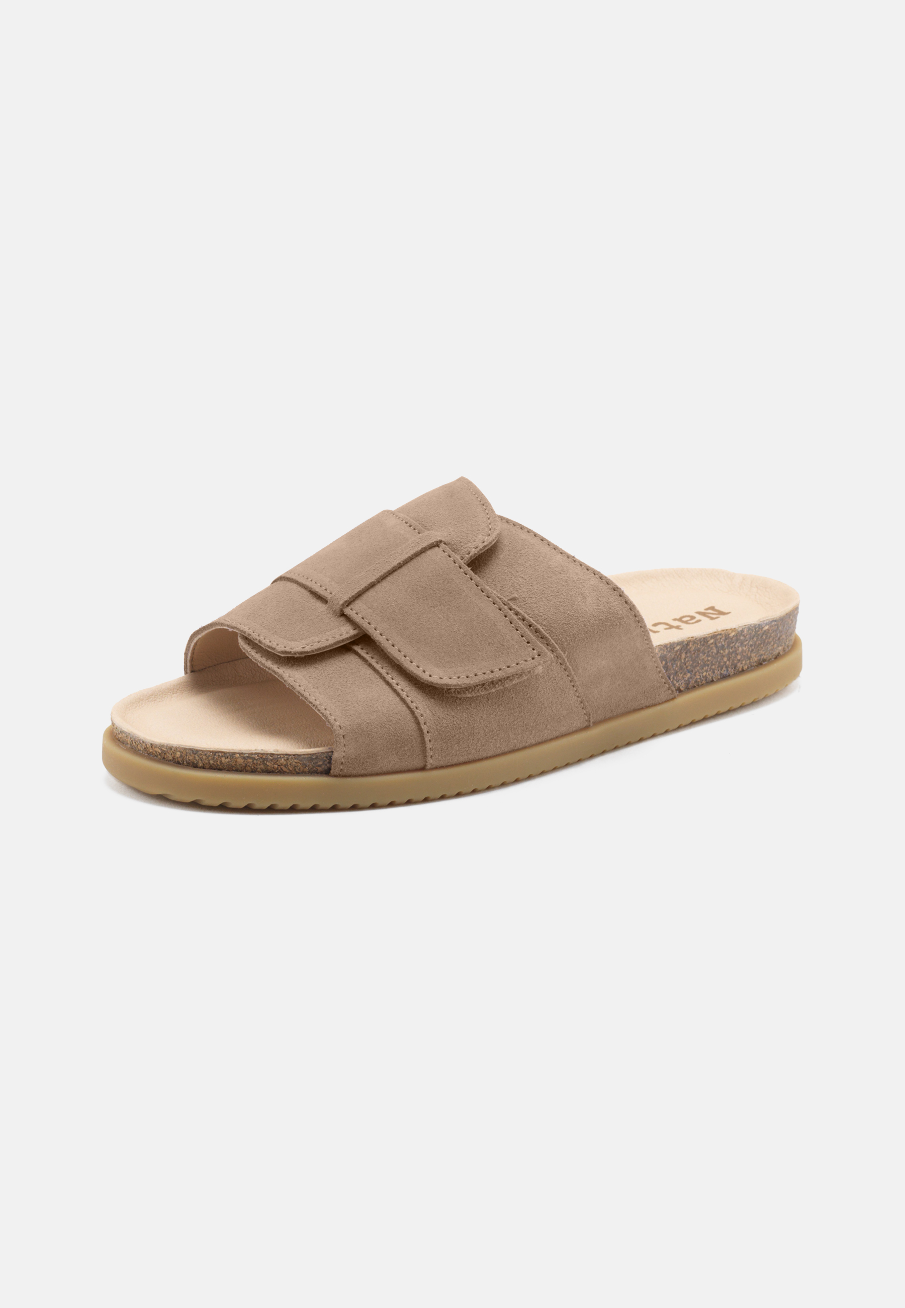 Nature Footwear Katrine Sandal Suede Slide 157 Moonrock