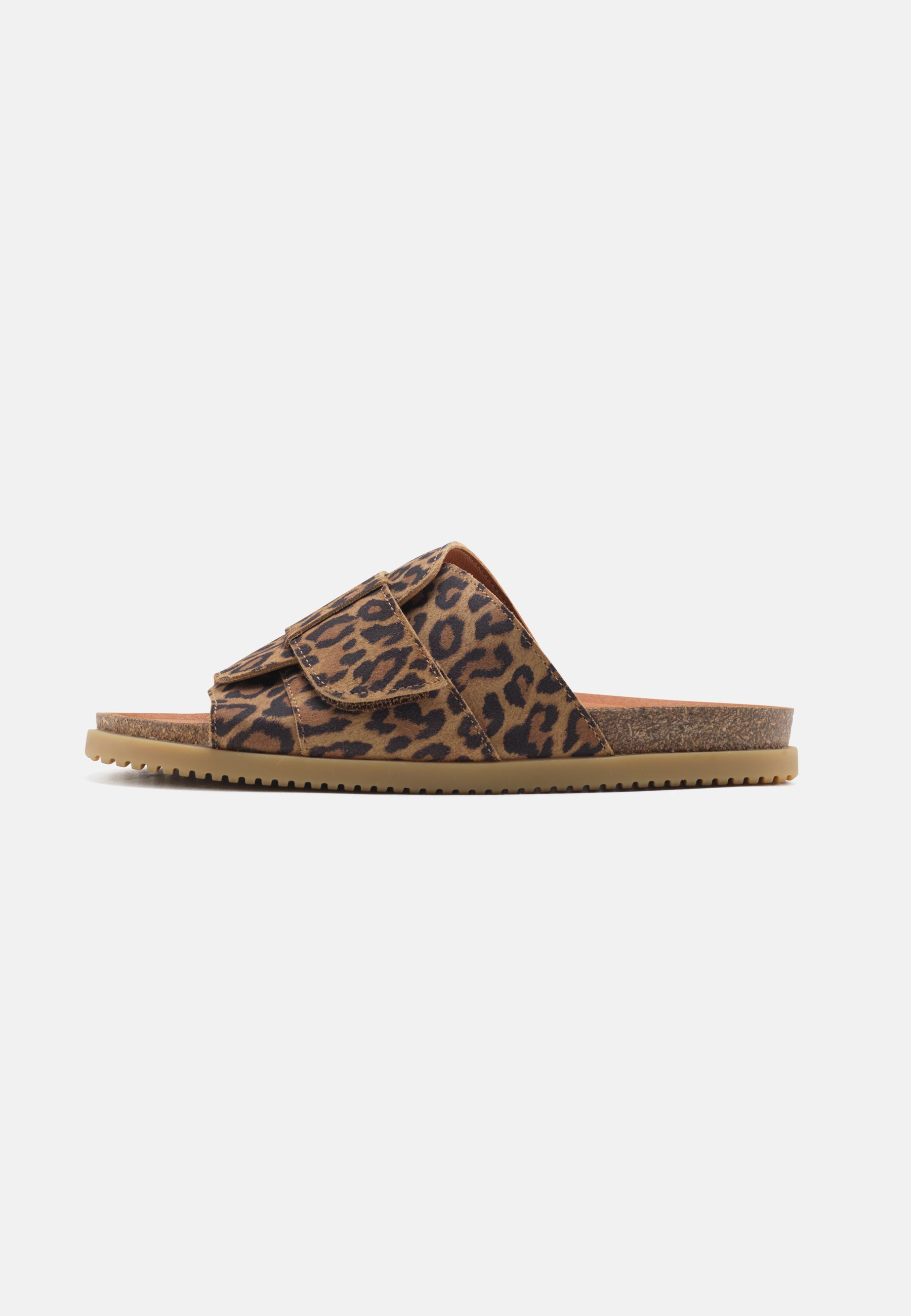 Nature Footwear Katrine Sandal Suede Print Slide 100 Leopard