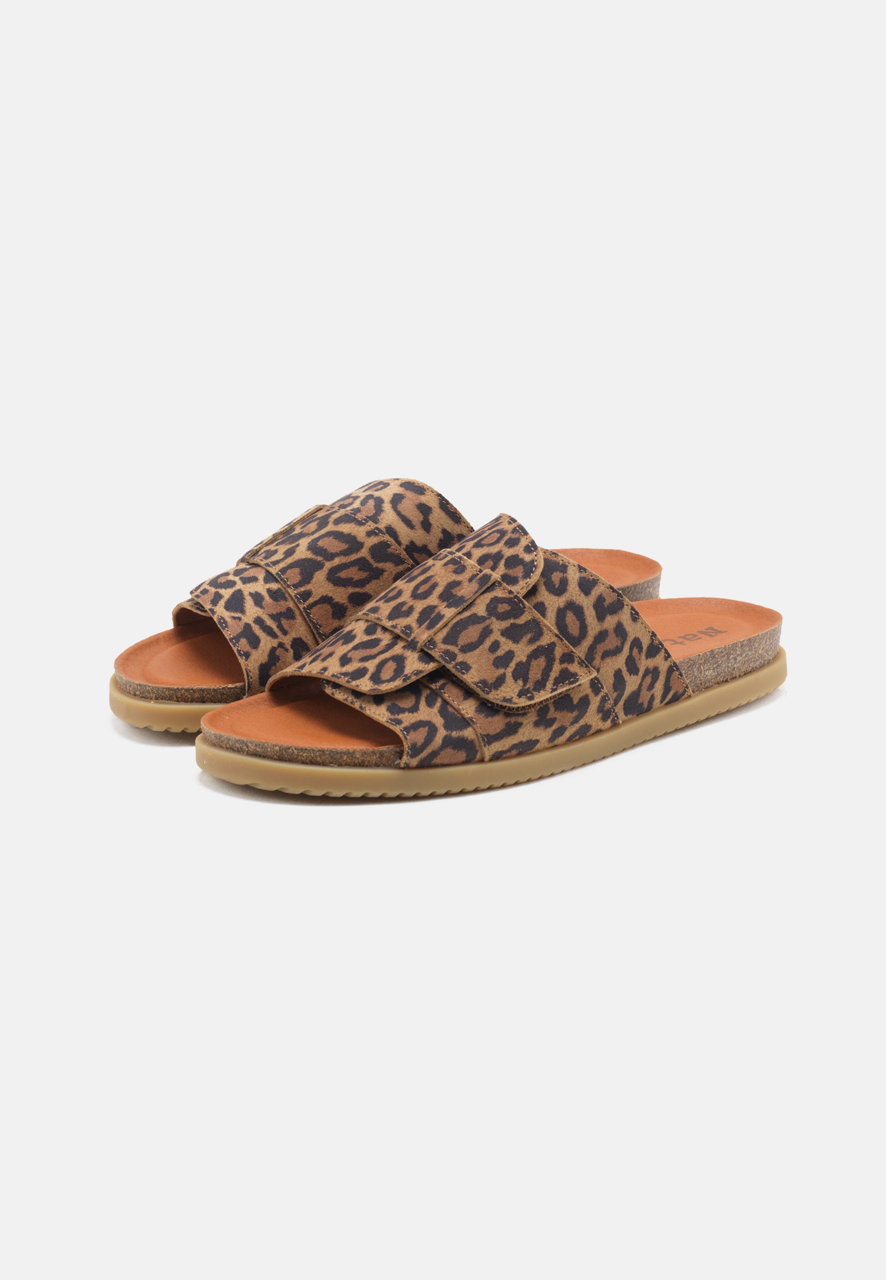 Nature Footwear Katrine Sandal Suede Print Slide 100 Leopard