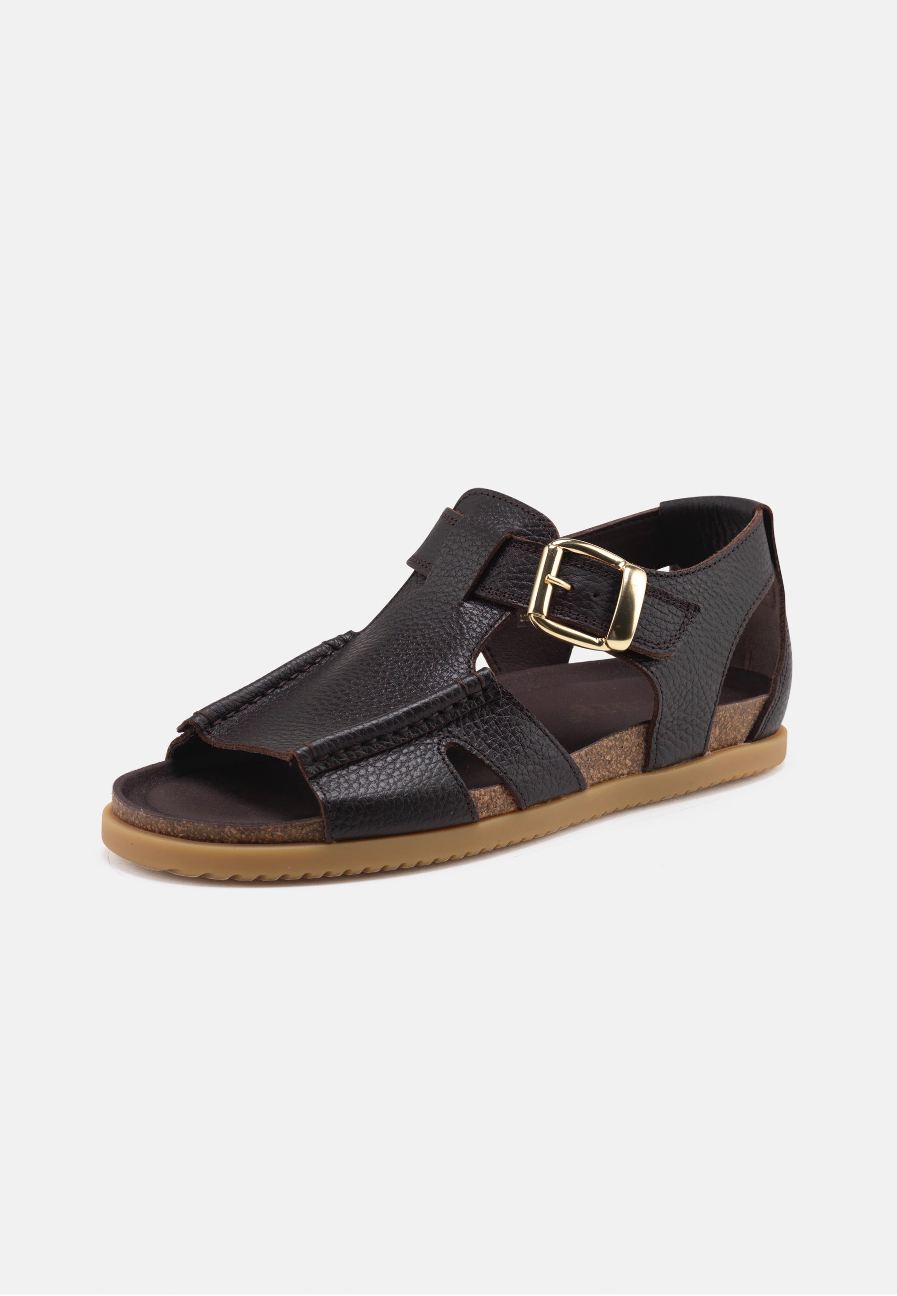 Nature Footwear Lene Sandal Leather Sandal 018 Coffee