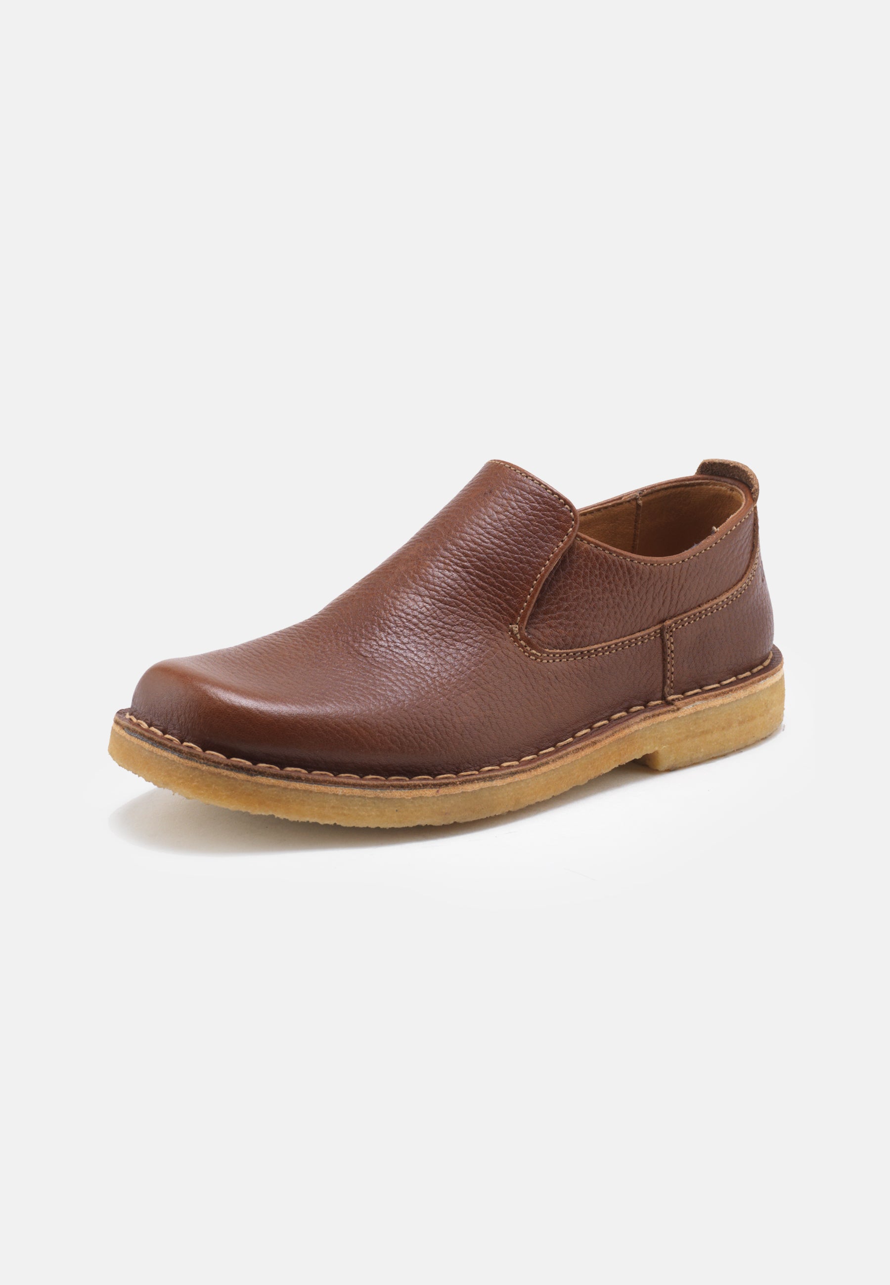 Nature Footwear Lisa Sko Leather Slip on 114 Tobacco