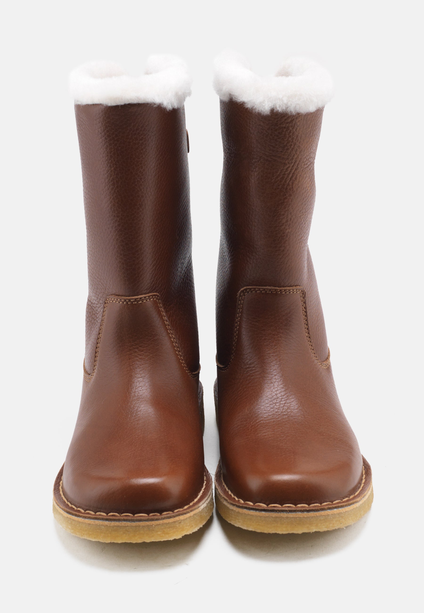 Nature Footwear Louise Varmforet Støvle Leather Boot 114 Tobacco