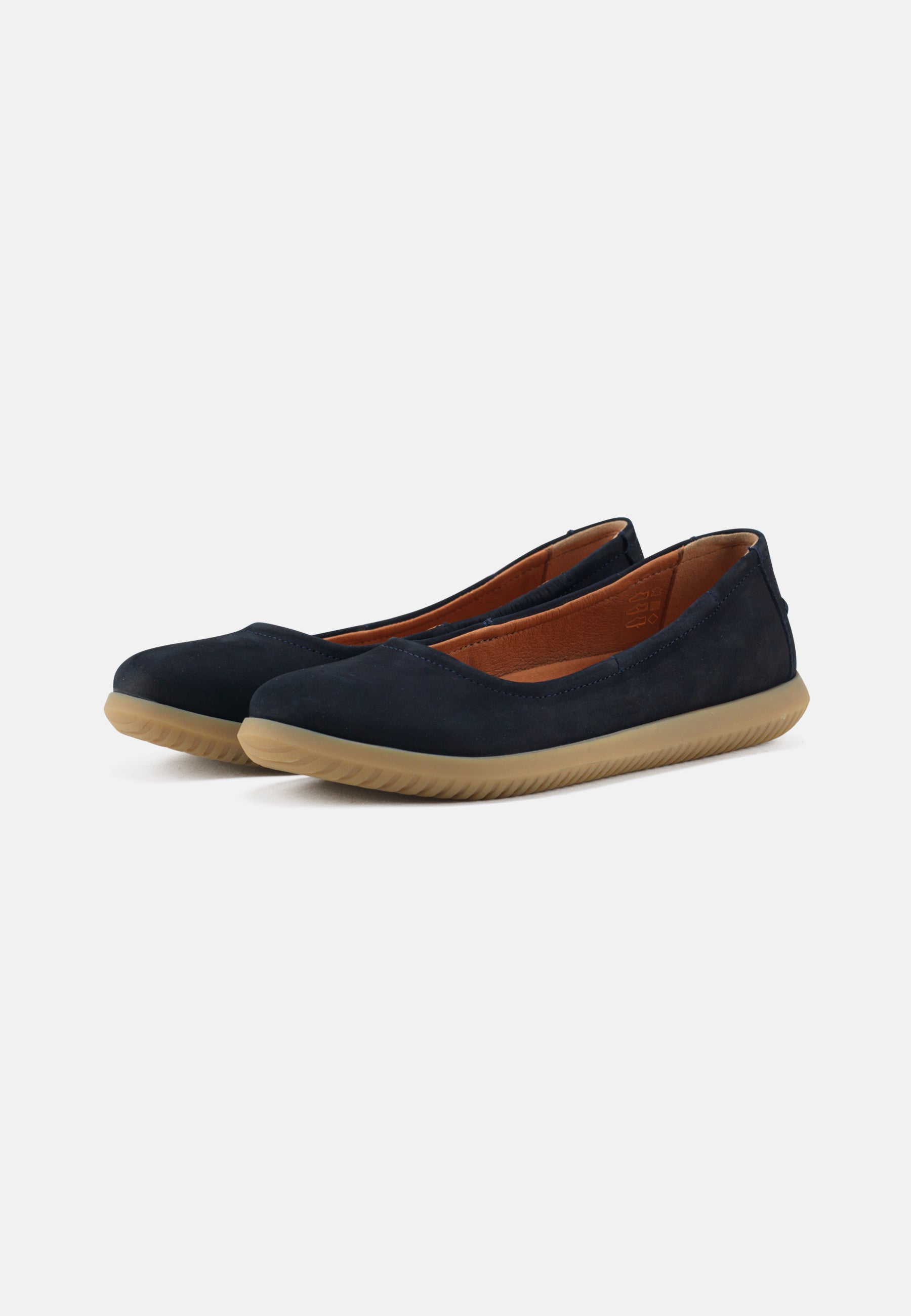 Nature Footwear Marie Ballerina Nubuck Shoe 004 Navy