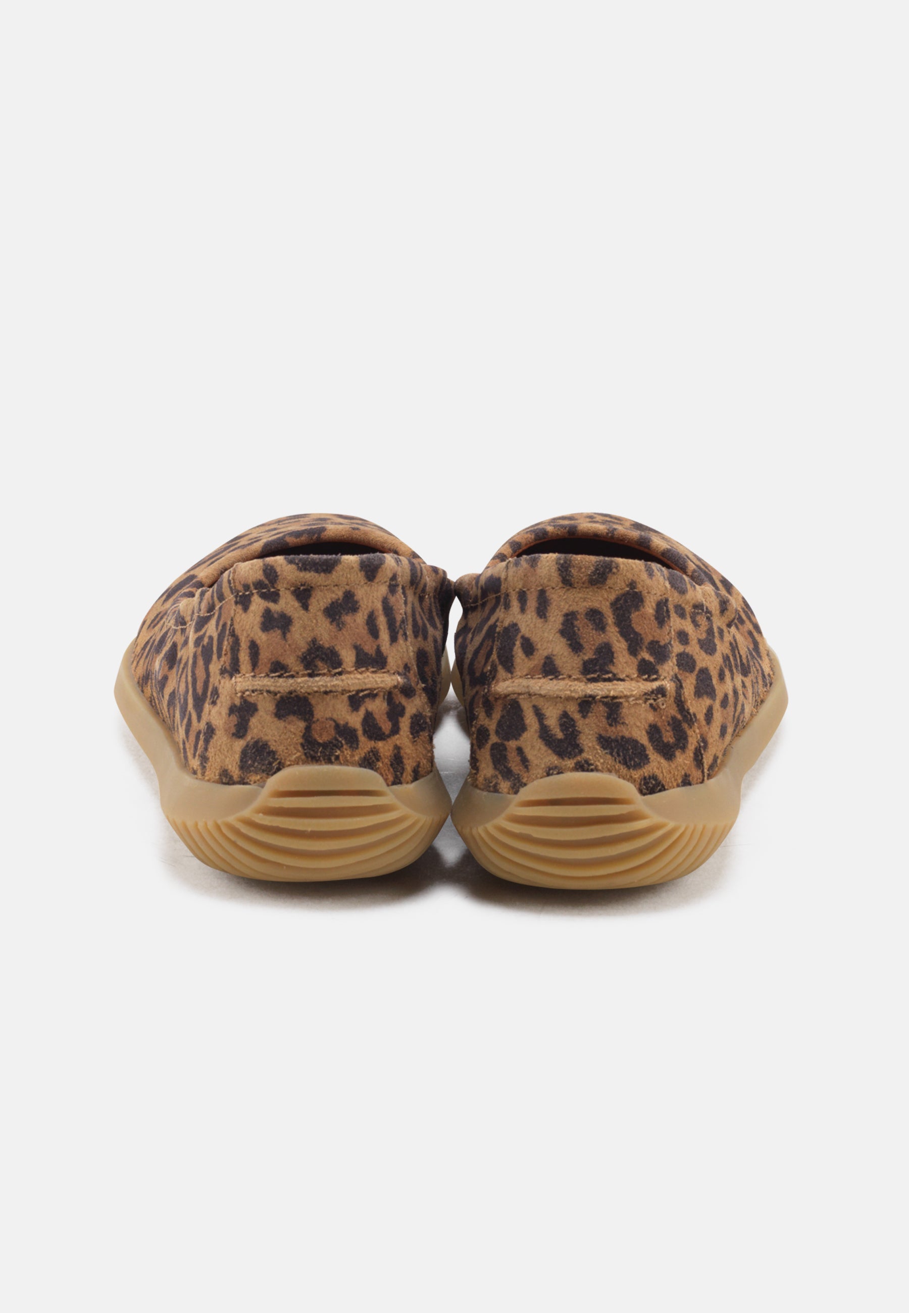 Nature Footwear Marie Ballerina Suede læder med Leopard print og naturgummisål