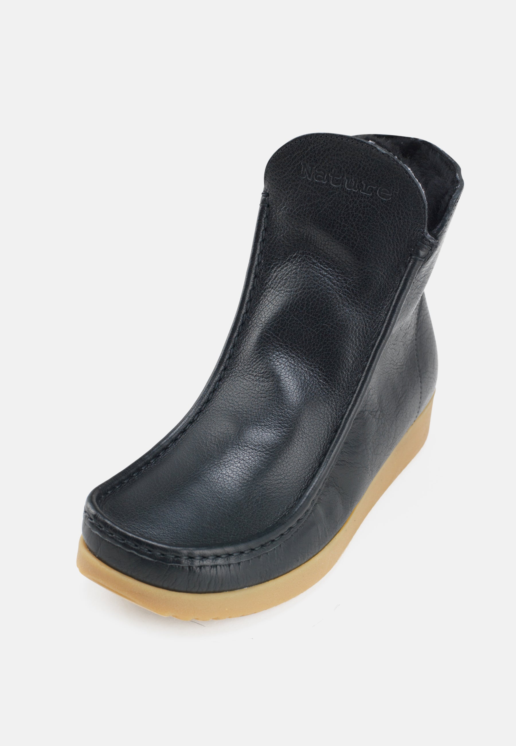 Nature Footwear Nanna Varmforet Støvle Leather Boot 002 Black