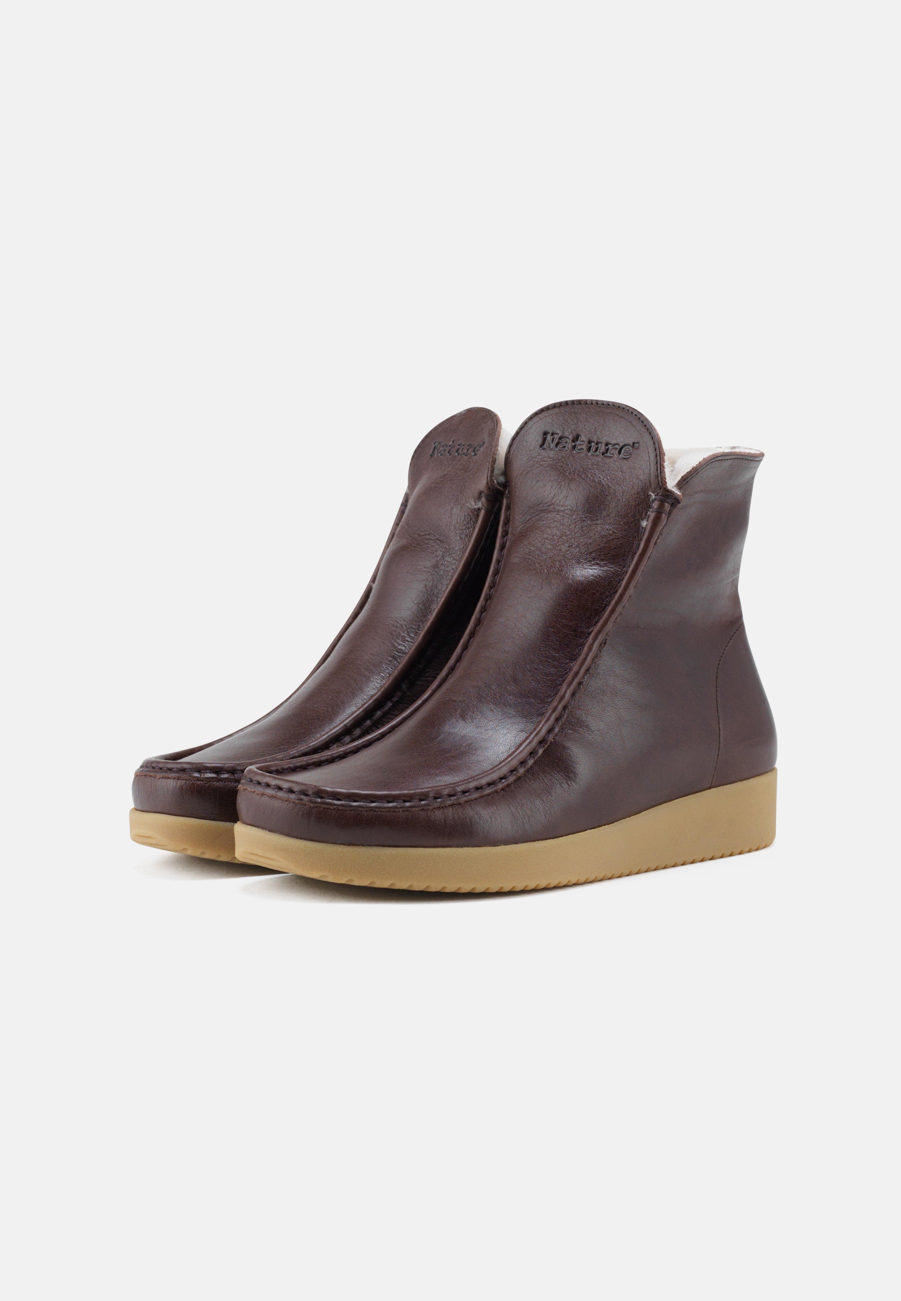 Nature Footwear Nanna Varmforet Støvle Leather Boot 018 Coffee