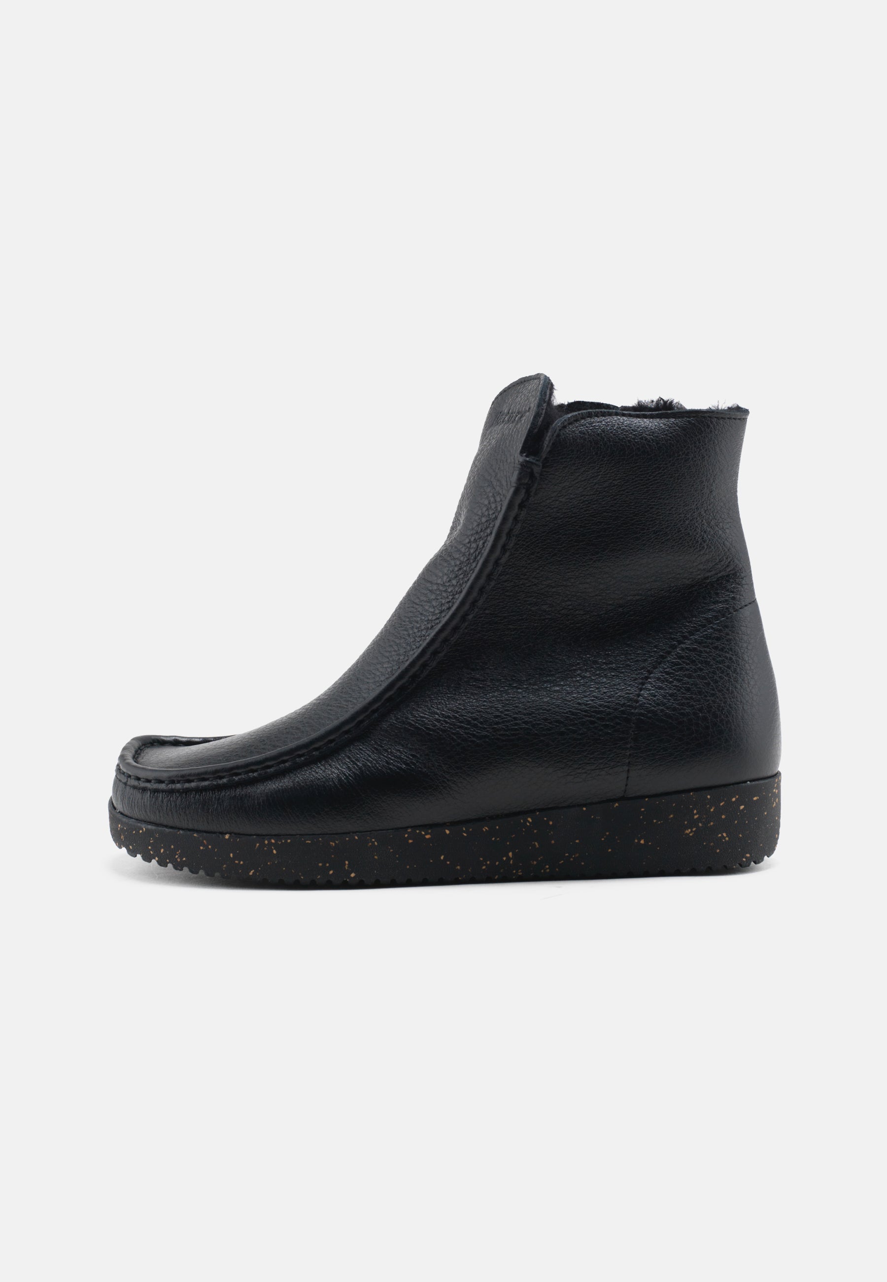 Nature Footwear Nanna Varmforet Støvle Leather Warm linned Boot 002 Black