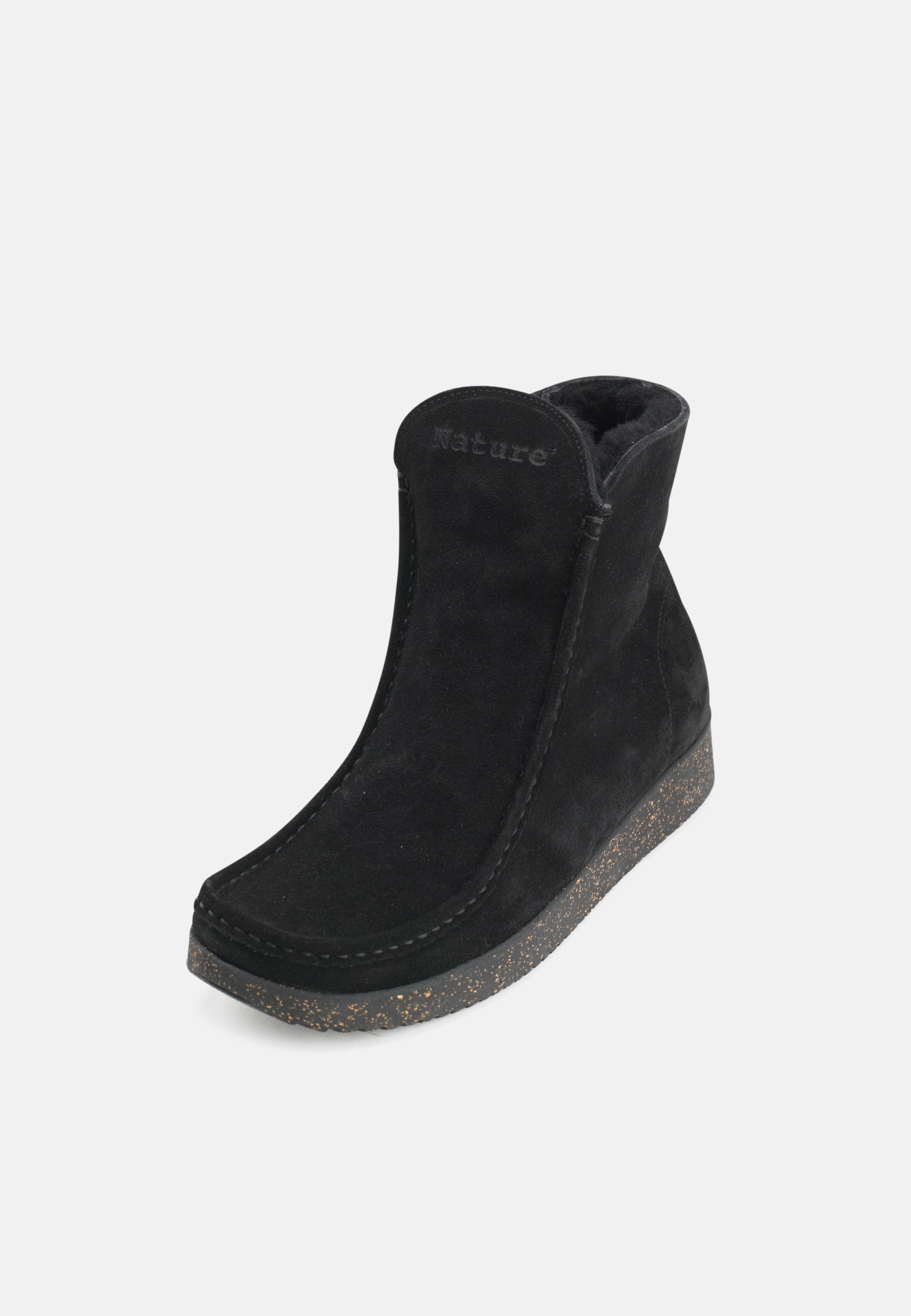 Nature Footwear Nanna Varmforet Støvle Suede Warm linned Boot 002 Black