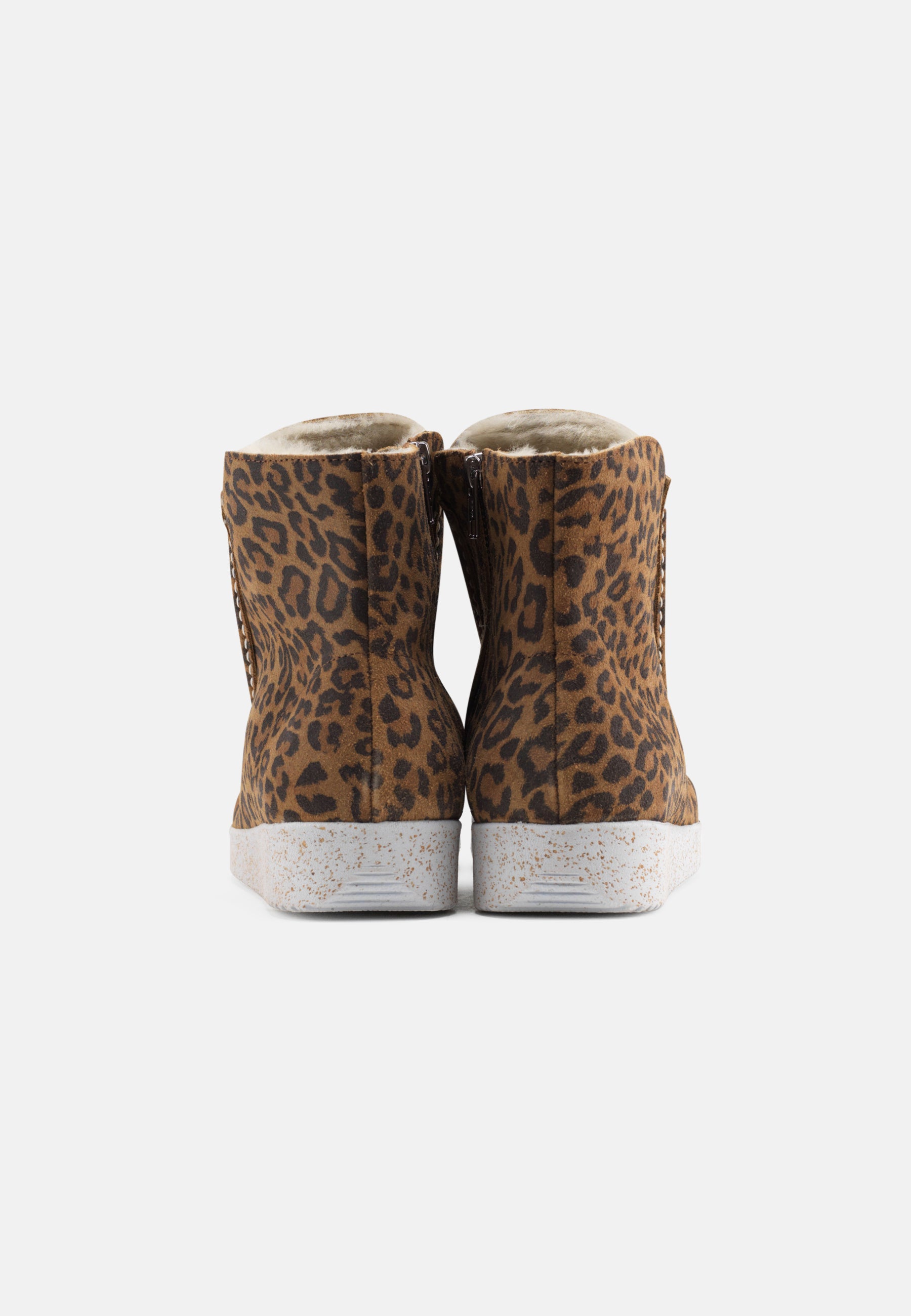 Nature Footwear Nanna Varmforet Støvle Suede Warm linned Boot 100 Leopard