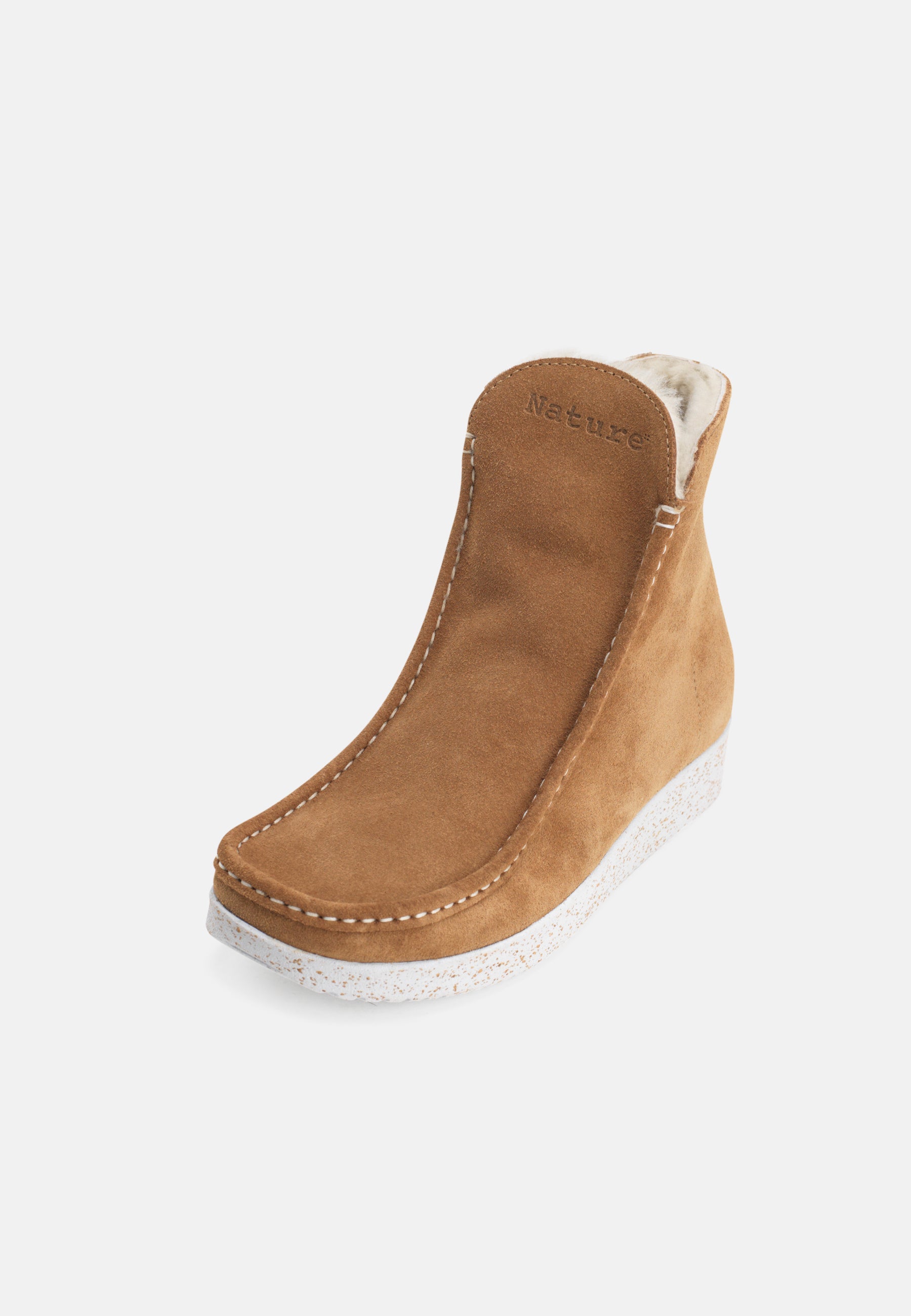 Nature Footwear Nanna Varmforet støvle Suede Warm linned Boot 025 Toffee
