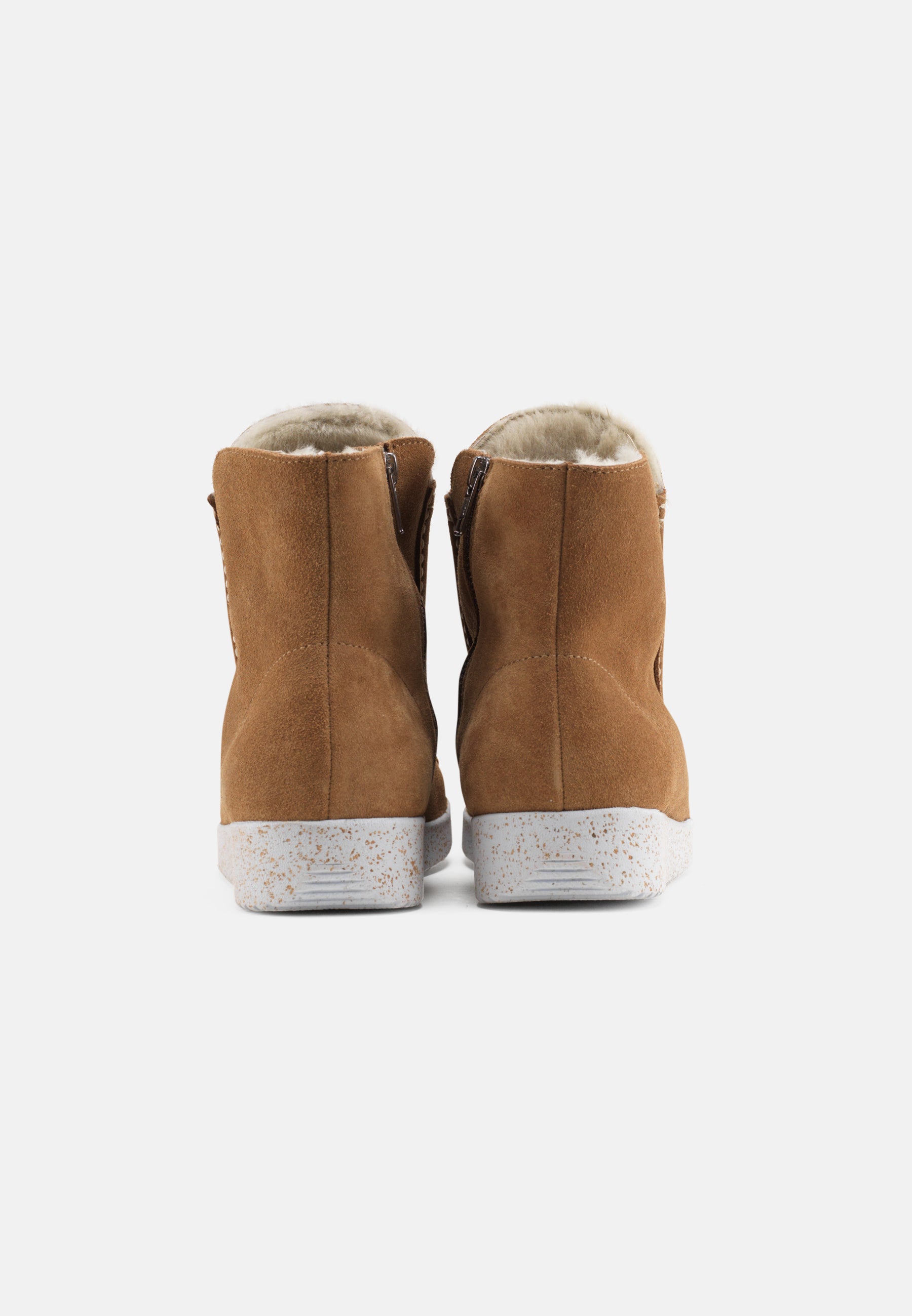 Nature Footwear Nanna Varmforet støvle Suede Warm linned Boot 025 Toffee