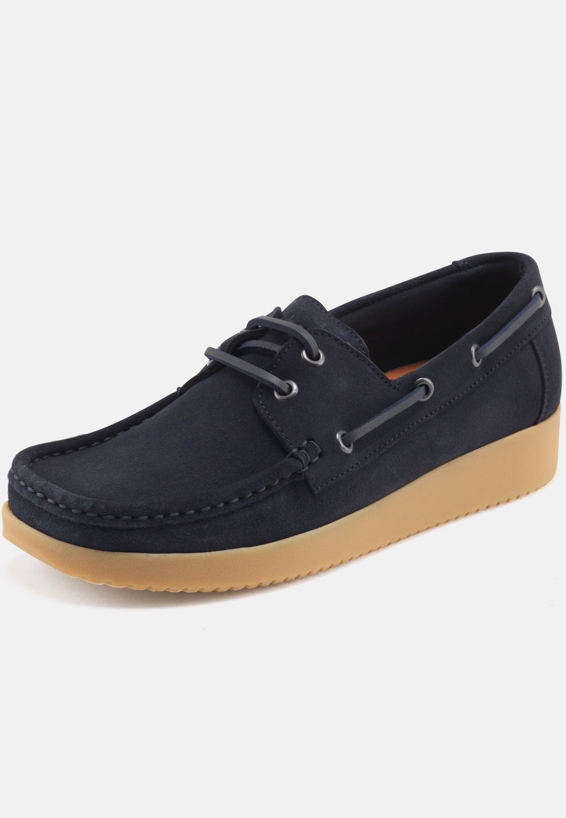 Nature Footwear Sally Loafer Suede Shoe 004 Navy