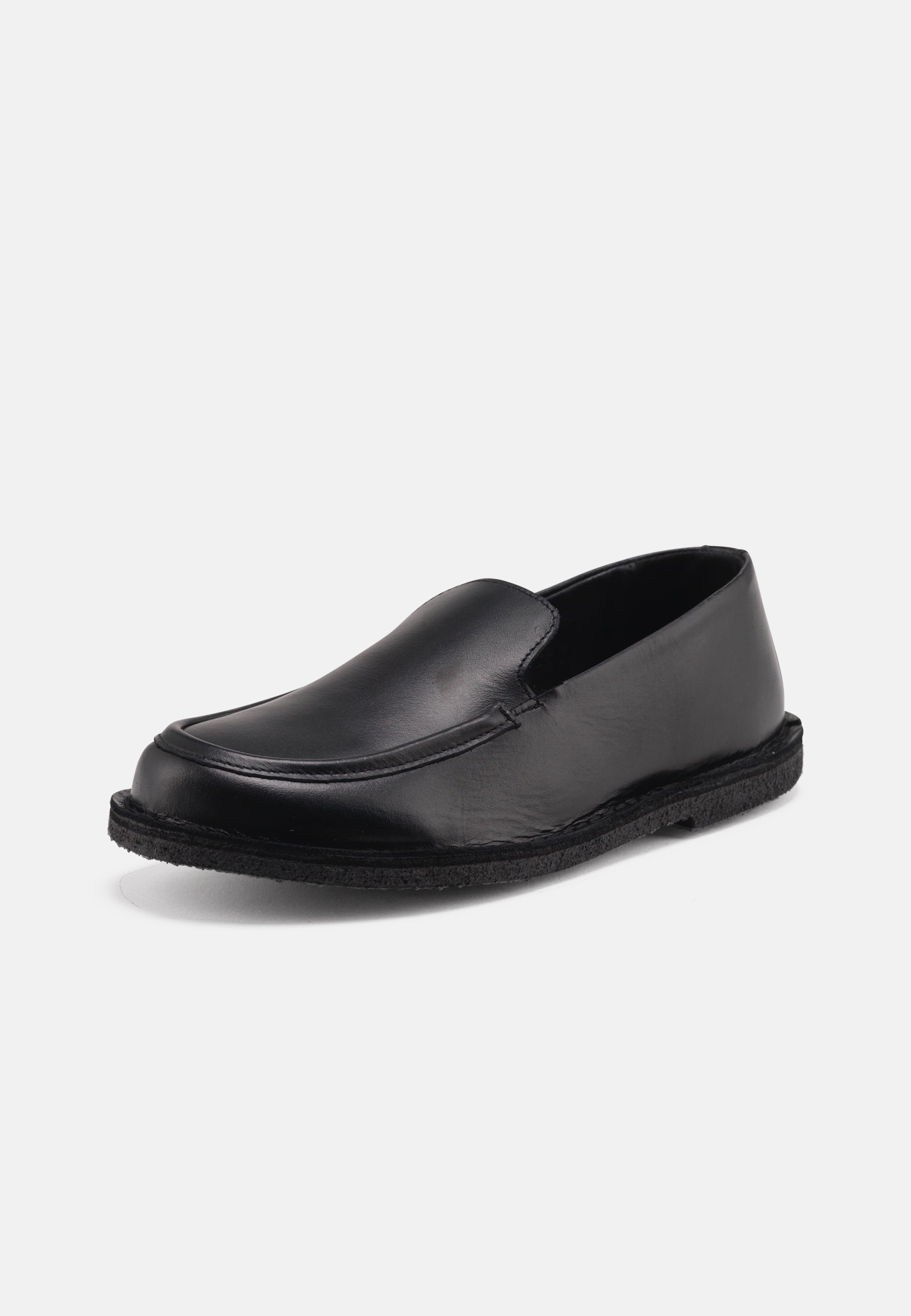Nature Footwear Sandra Loafer Leather Slip on 002 Black